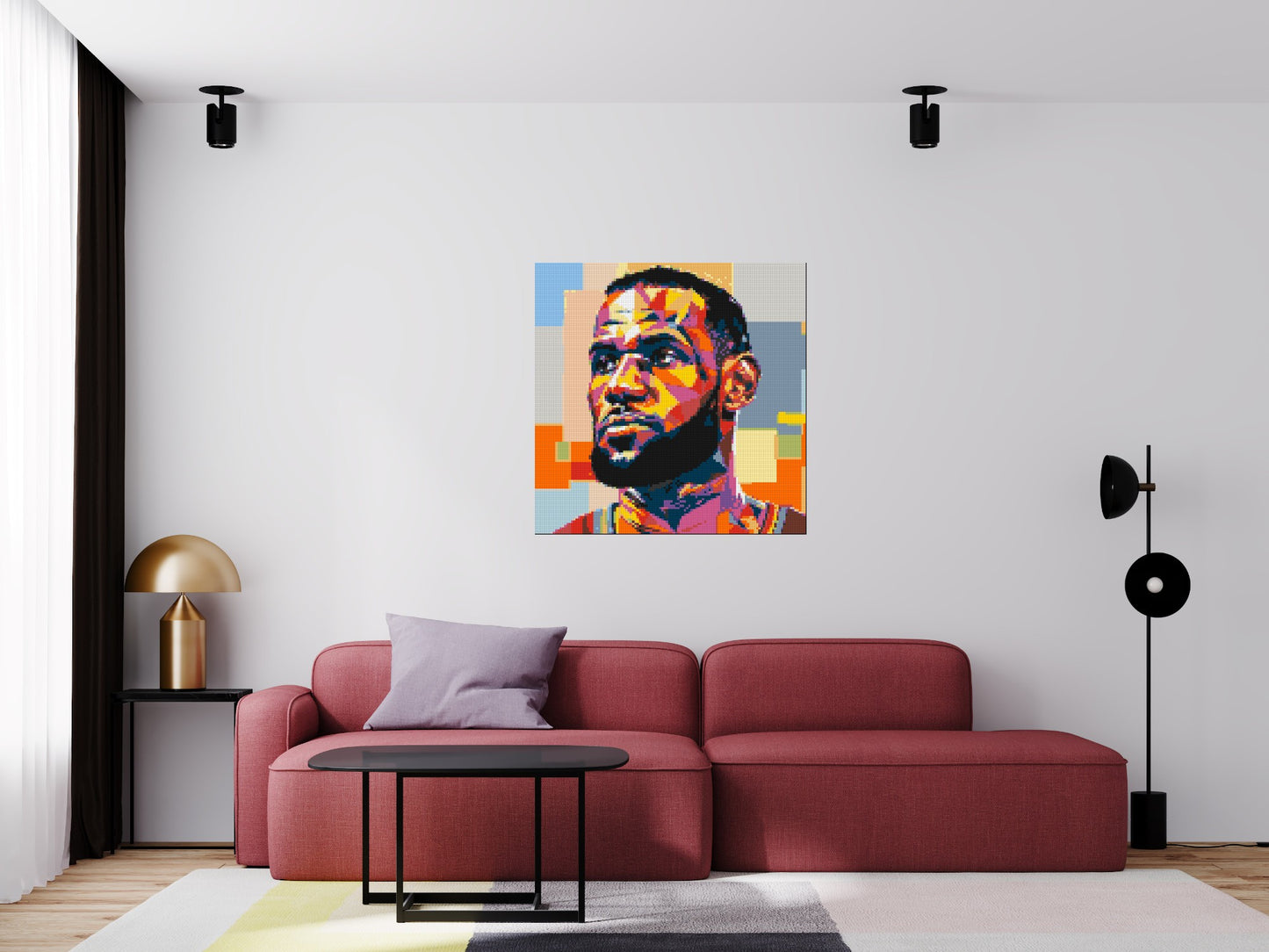 LeBron James - Brick Art Mosaic Kit 5x5 large