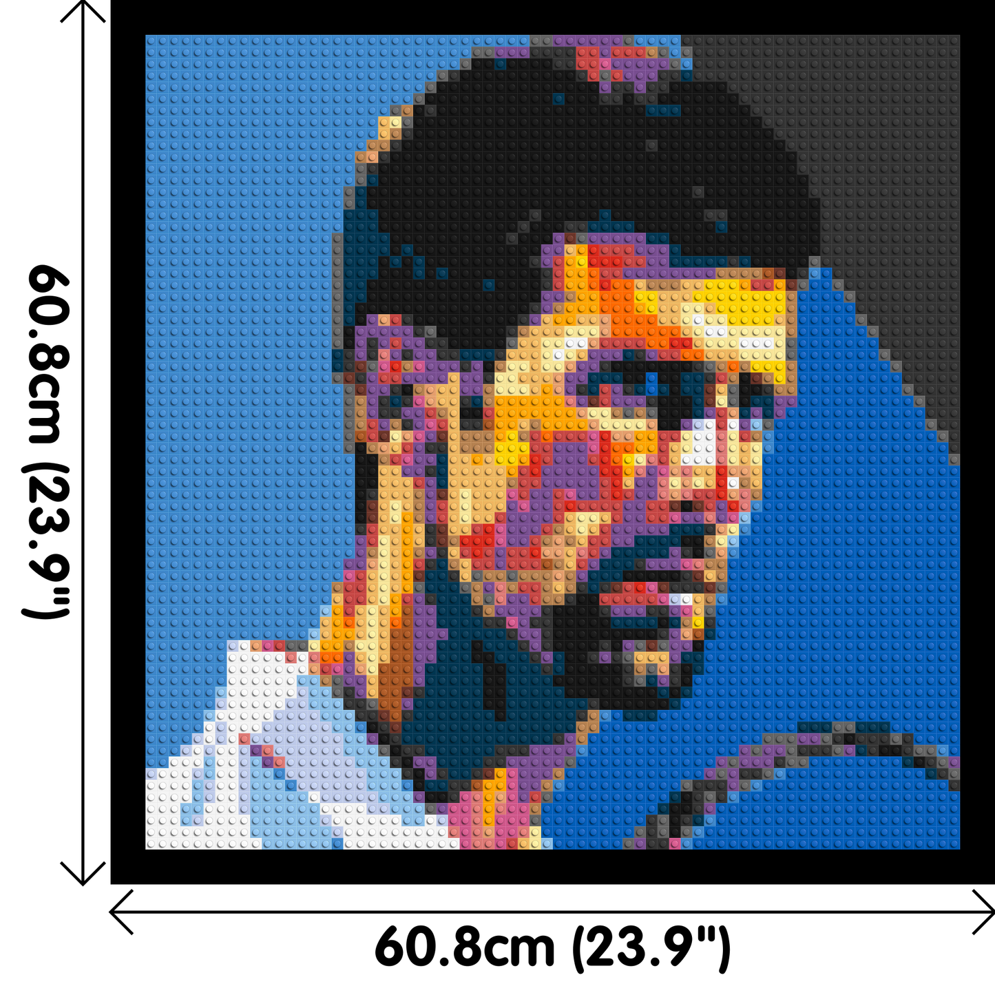 Novak Djokovic - Brick Art Mosaic Kit 3x3 large