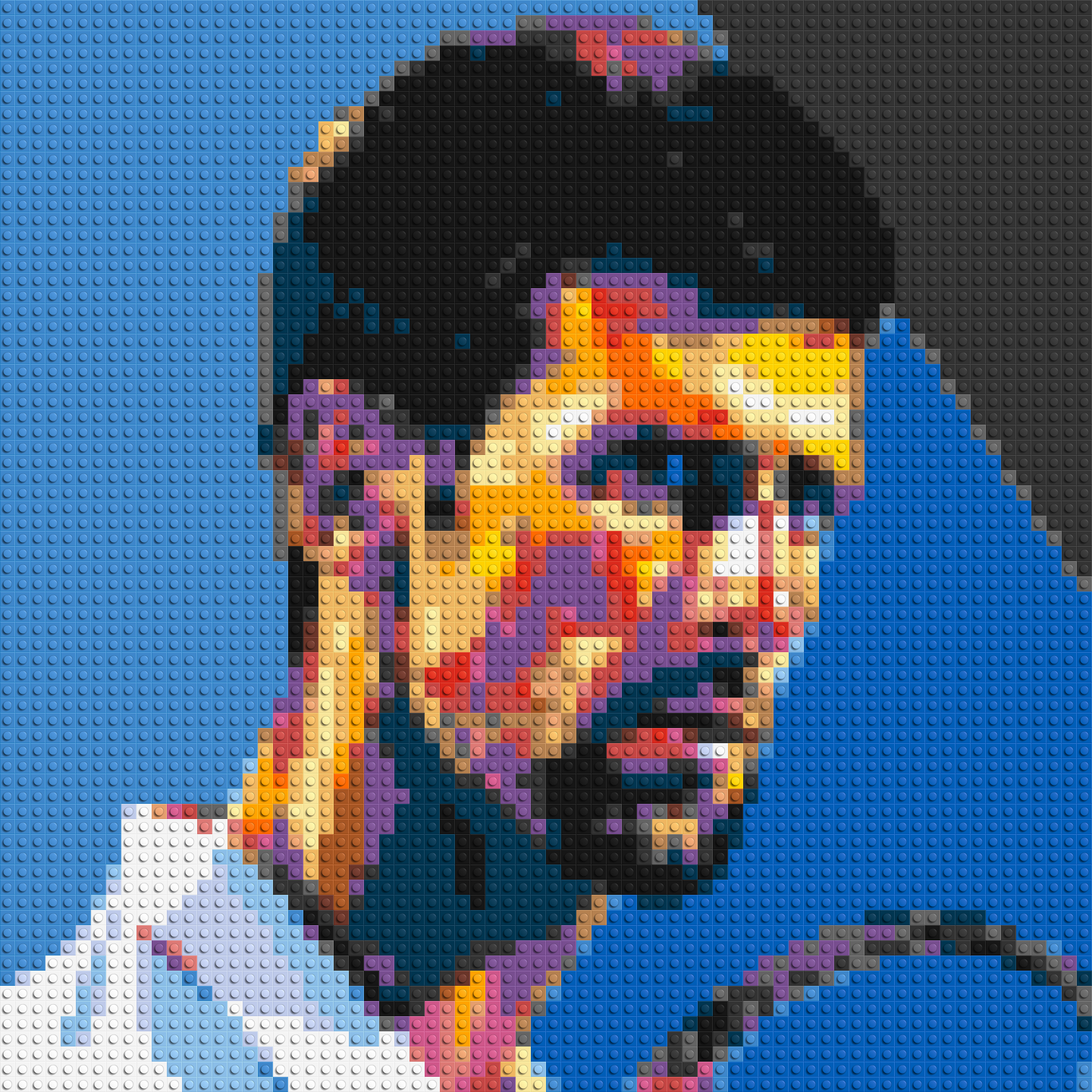 Novak Djokovic - Brick Art Mosaic Kit 3x3 large