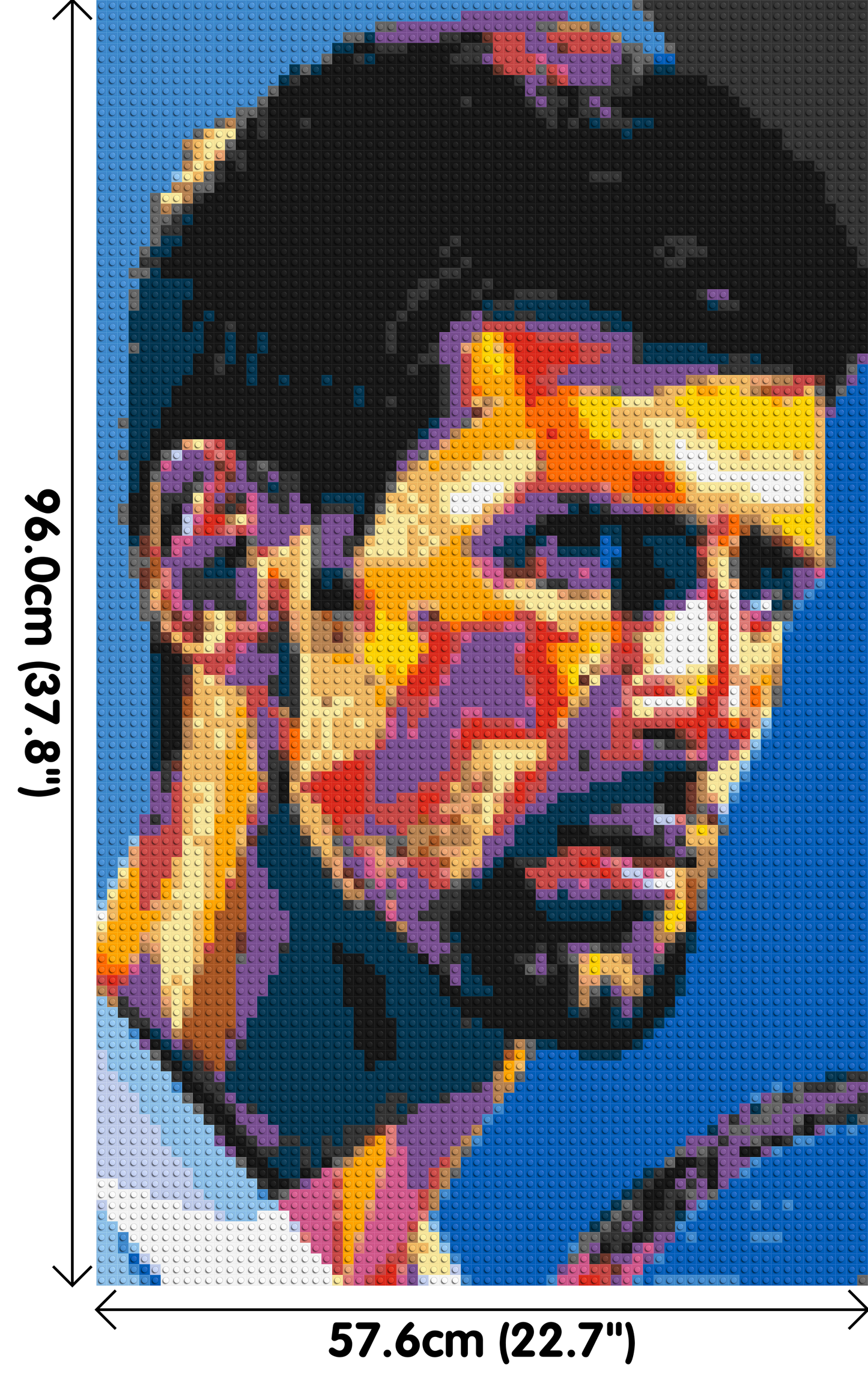 Novak Djokovic - Brick Art Mosaic Kit 3x5 large