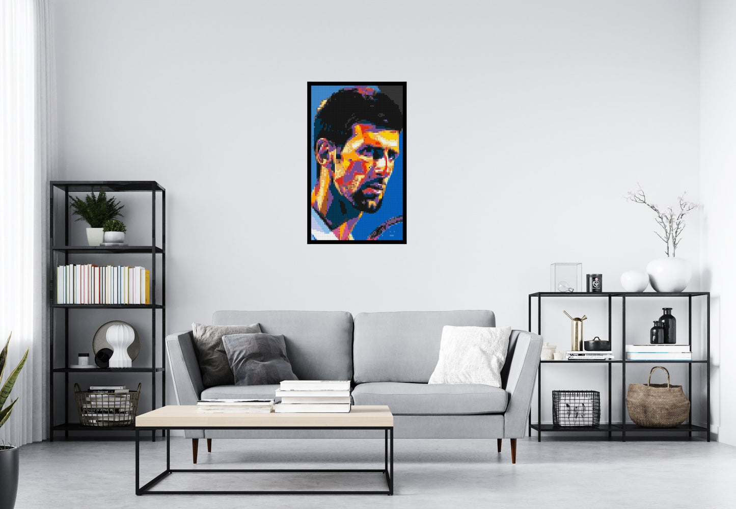 Novak Djokovic - Brick Art Mosaic Kit 3x5 large