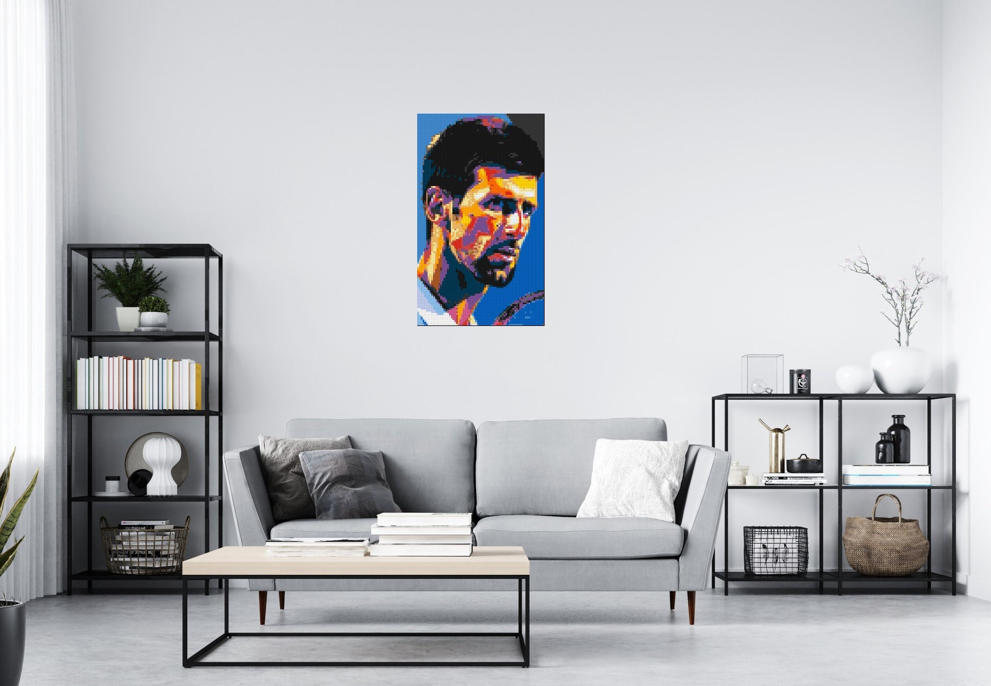 Novak Djokovic - Brick Art Mosaic Kit 3x5 scene