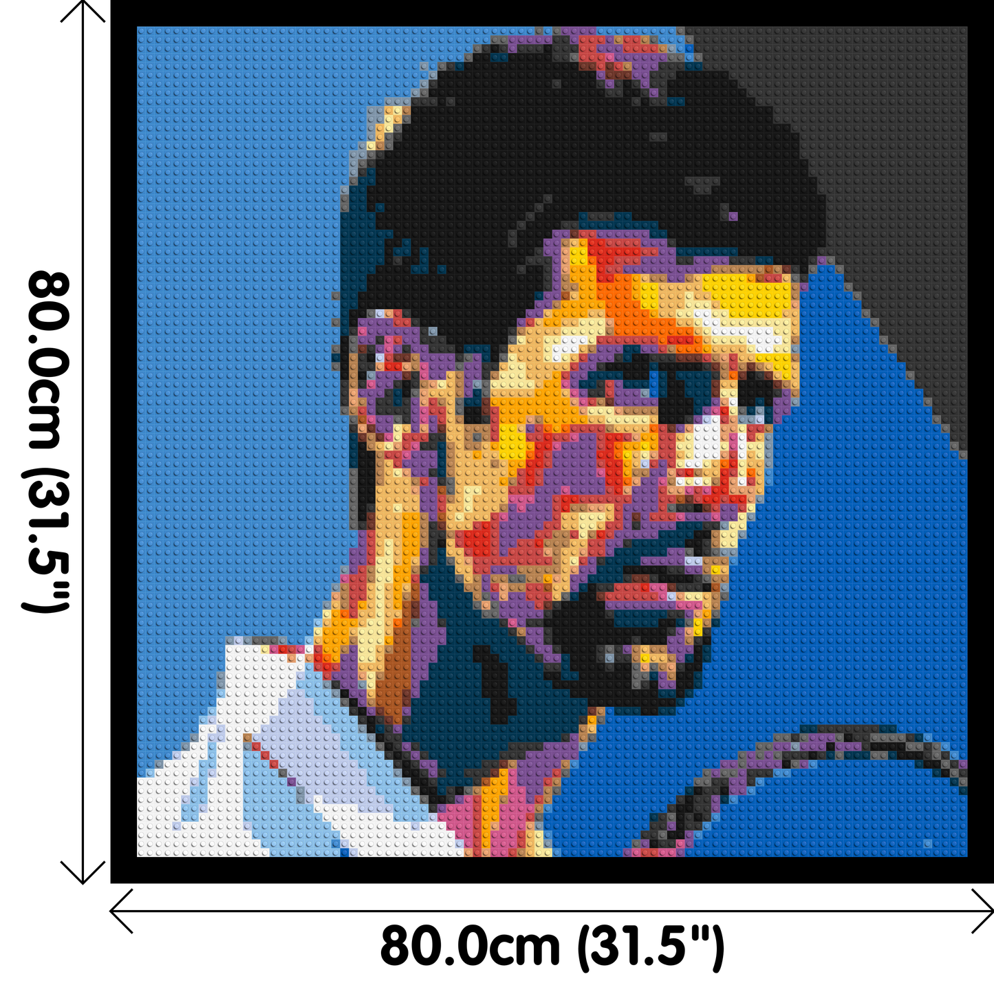 Novak Djokovic - Brick Art Mosaic Kit 4x4 large