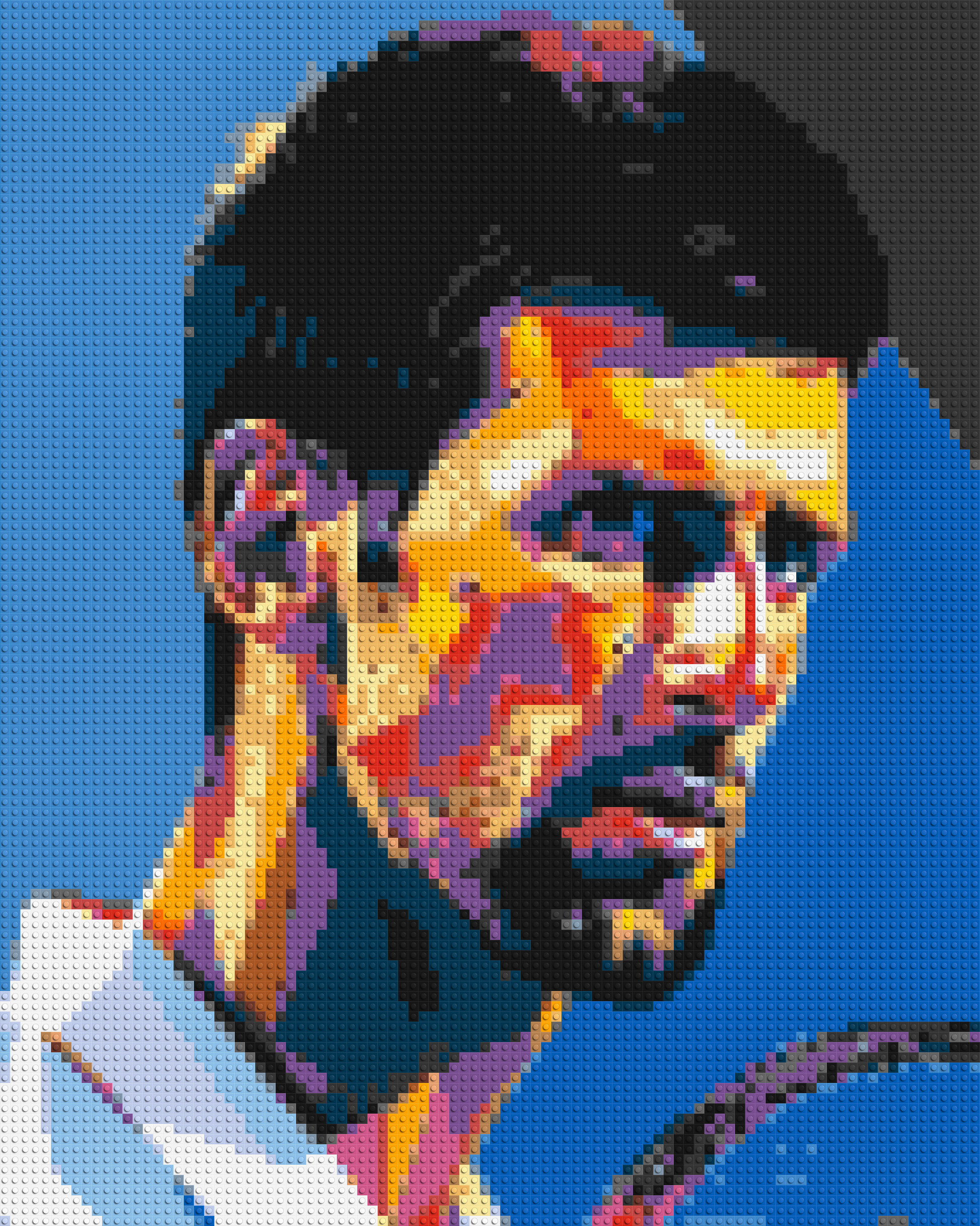 Novak Djokovic - Brick Art Mosaic Kit 4x5 large