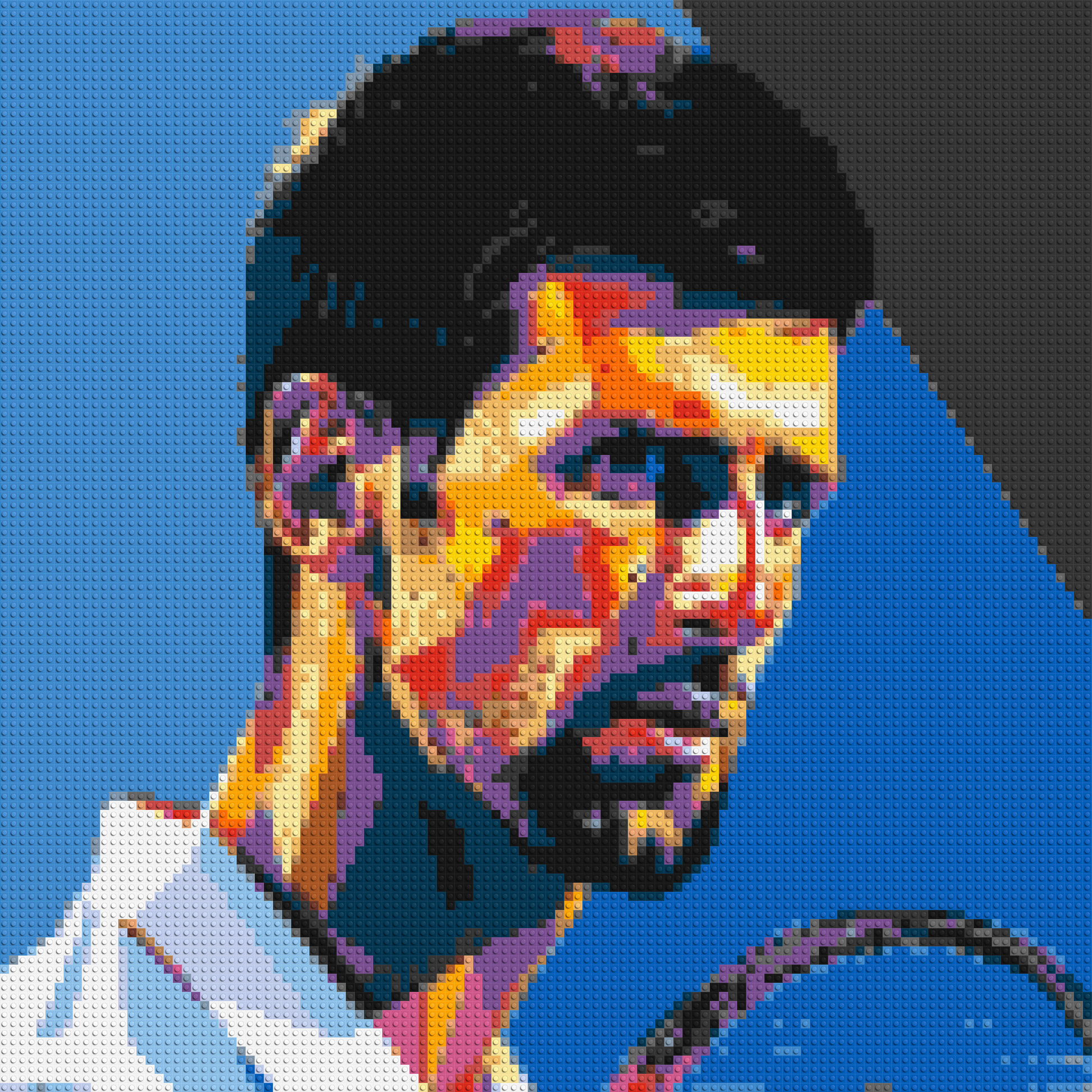 Novak Djokovic - Brick Art Mosaic Kit 5x5 large