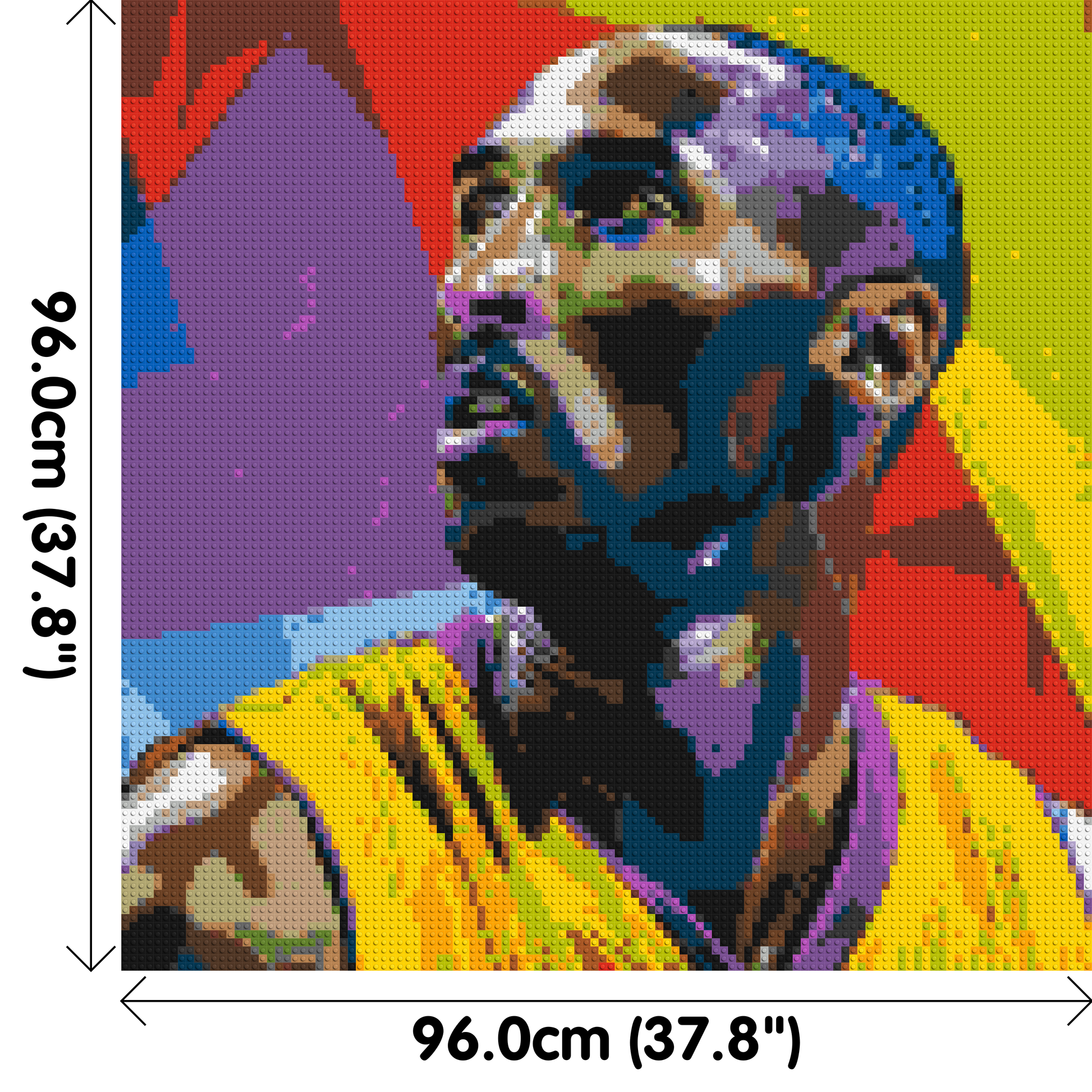 Kobe Bryant - Brick Art Mosaic Kit 5x5 dimensions