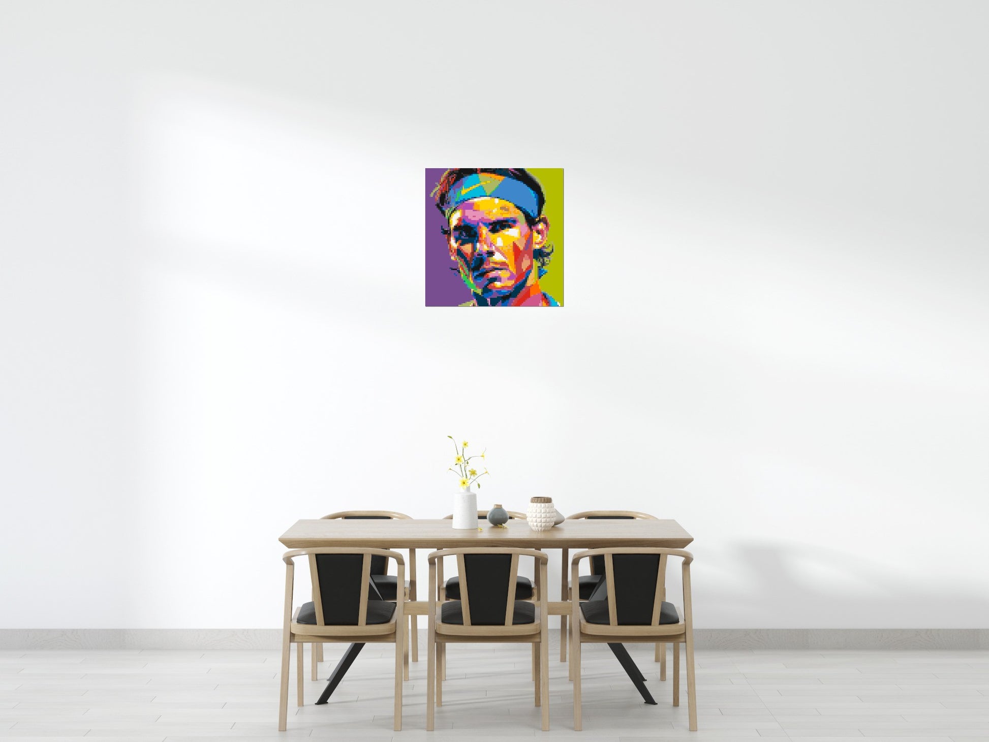 Rafael Nadal - Brick Art Mosaic Kit 4x4 scene