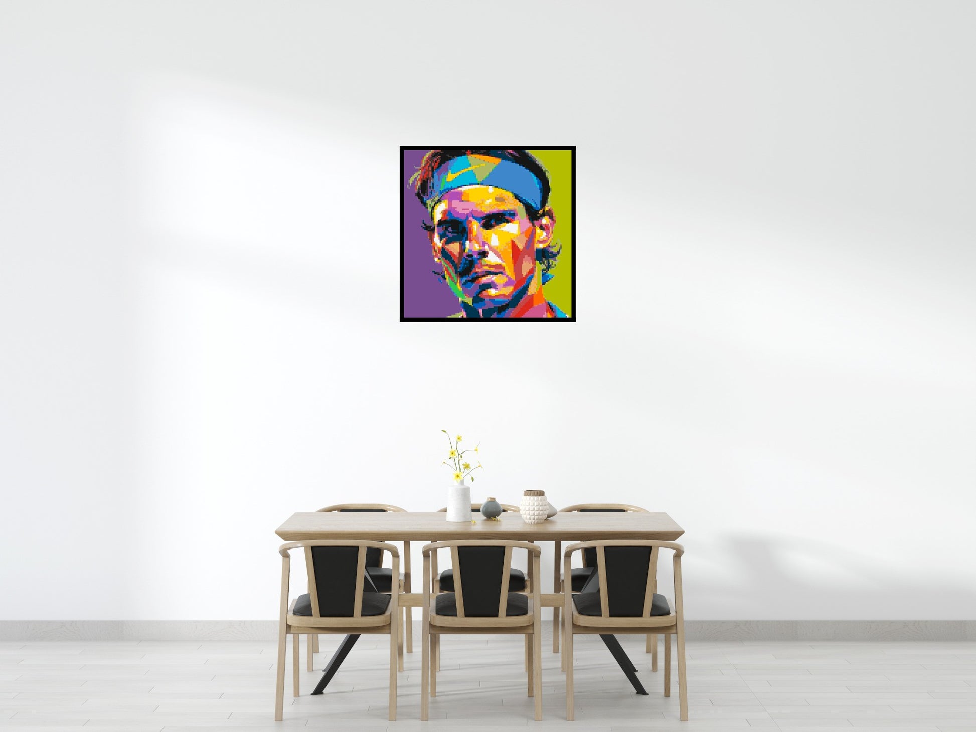 Rafael Nadal - Brick Art Mosaic Kit 5x5 scene with frame