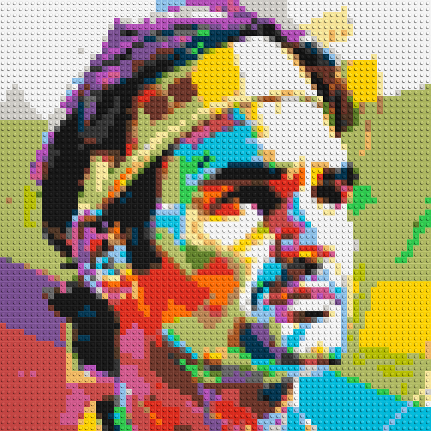 Roger Federer - Brick Art Mosaic Kit 3x3 large