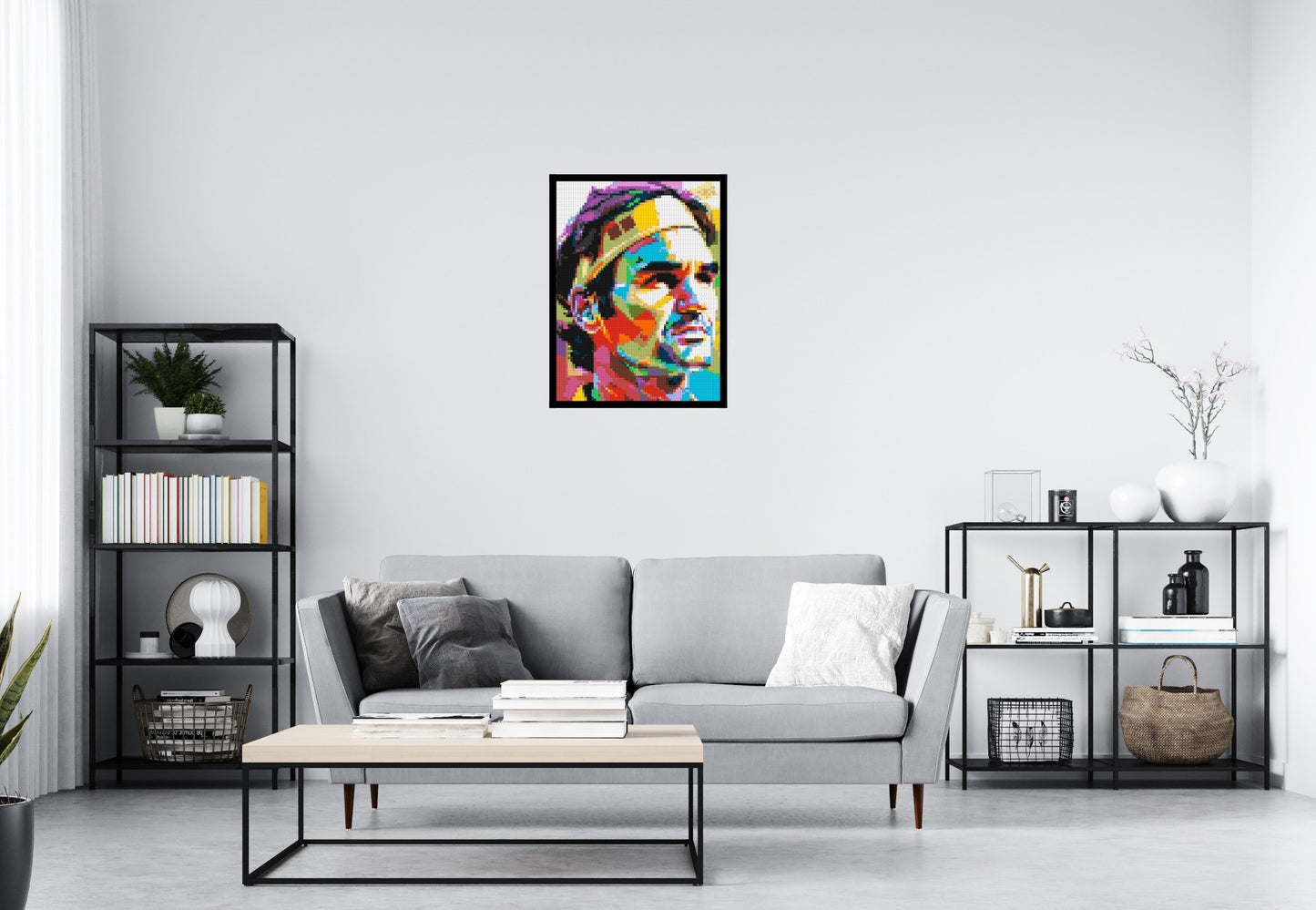 Roger Federer - Brick Art Mosaic Kit 3x4 large