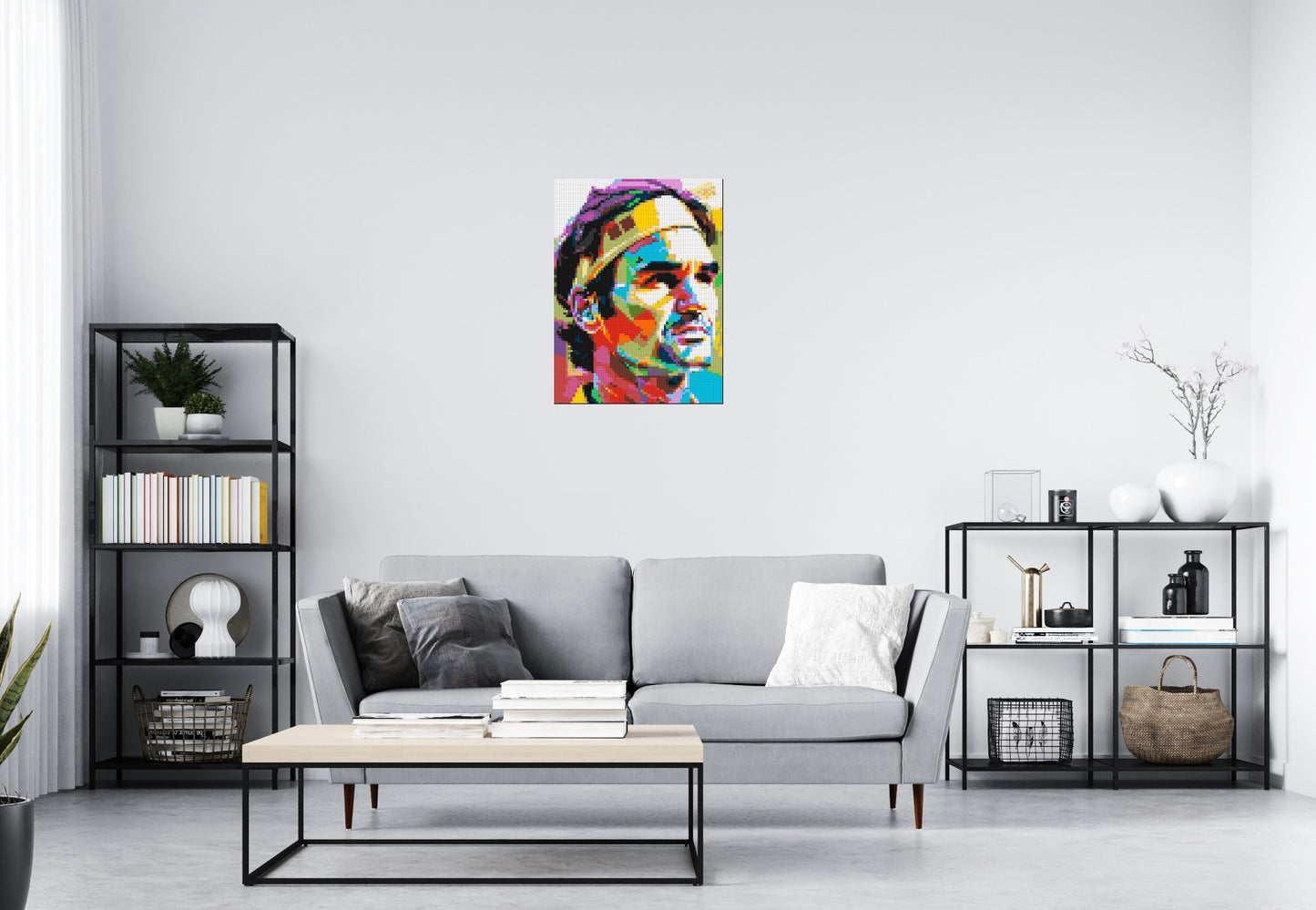 Roger Federer - Brick Art Mosaic Kit 3x4 large