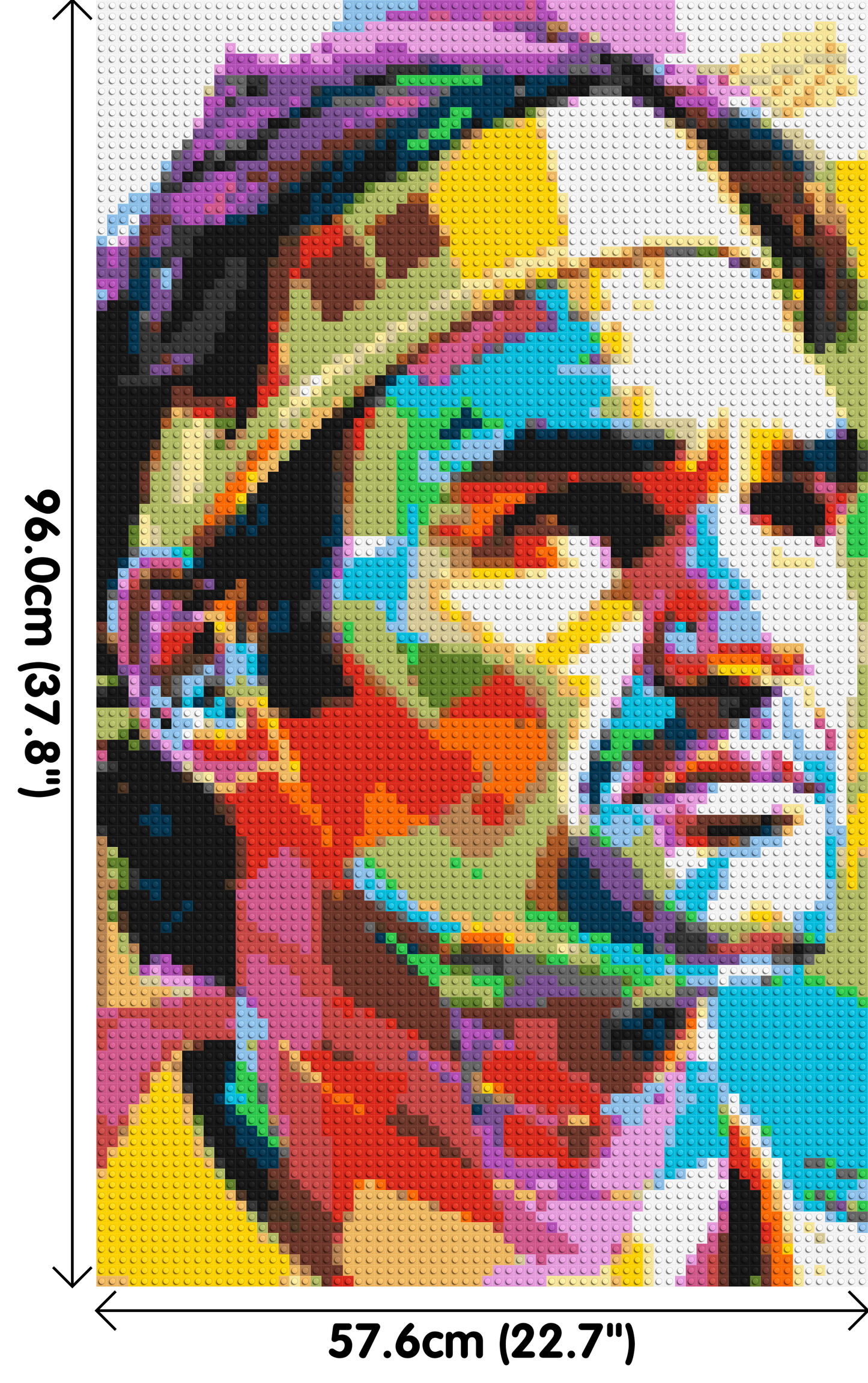 Roger Federer - Brick Art Mosaic Kit 3x5 large