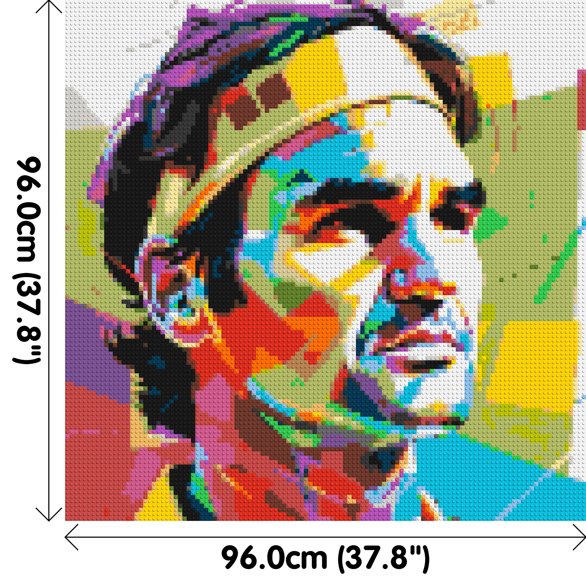 Roger Federer - Brick Art Mosaic Kit 5x5 dimensions