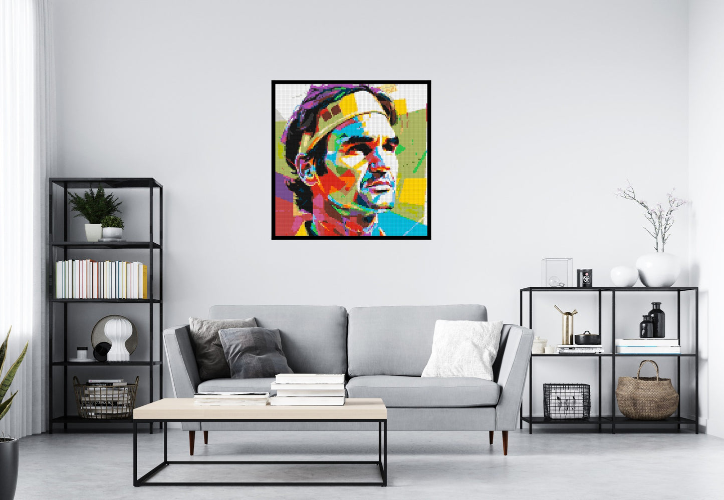 Roger Federer - Brick Art Mosaic Kit 5x5 large