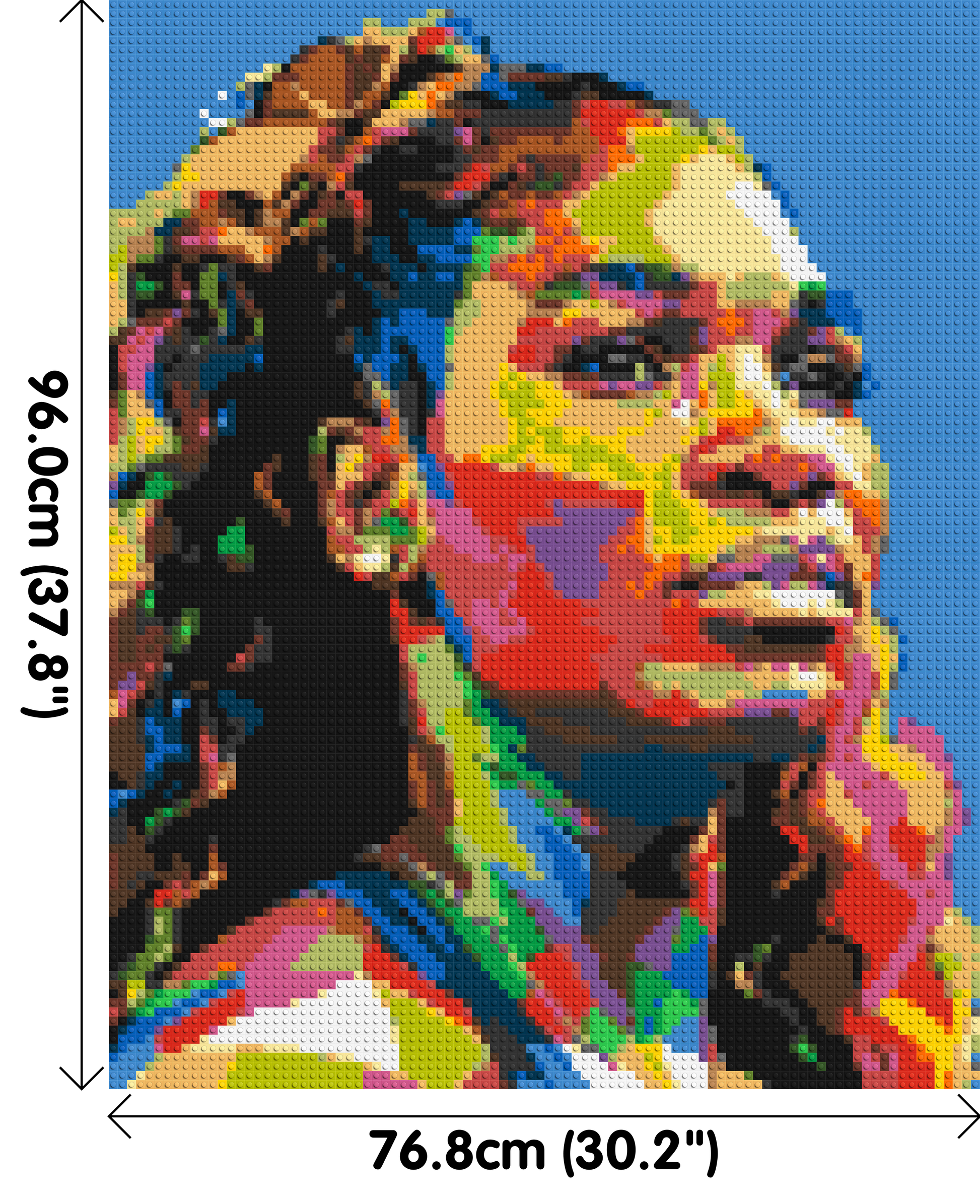 Serena Williams - Brick Art Mosaic Kit 4x5 dimensions