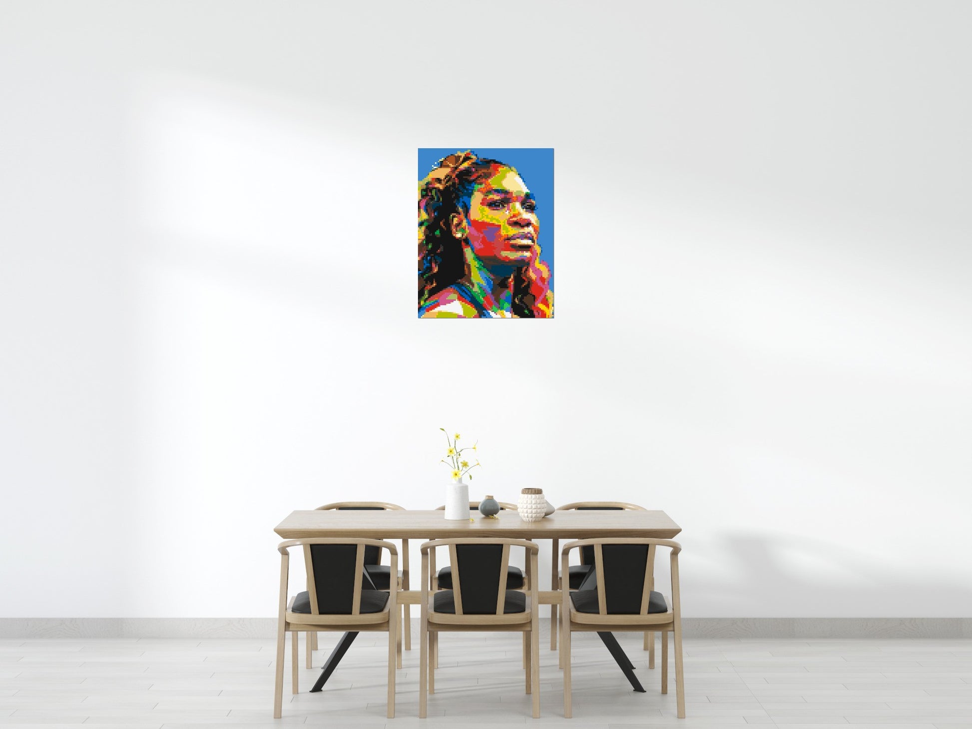 Serena Williams - Brick Art Mosaic Kit 4x5 scene