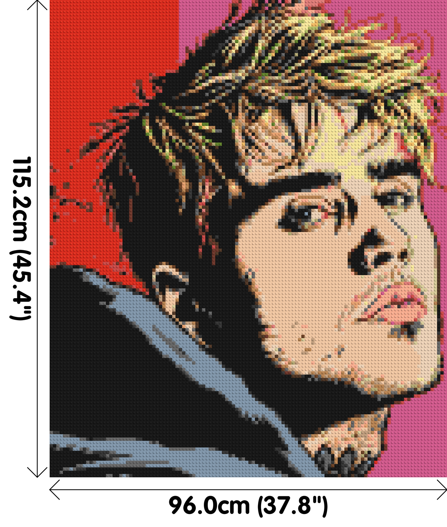 Justin Bieber - Brick Art Mosaic Kit 5x6 large