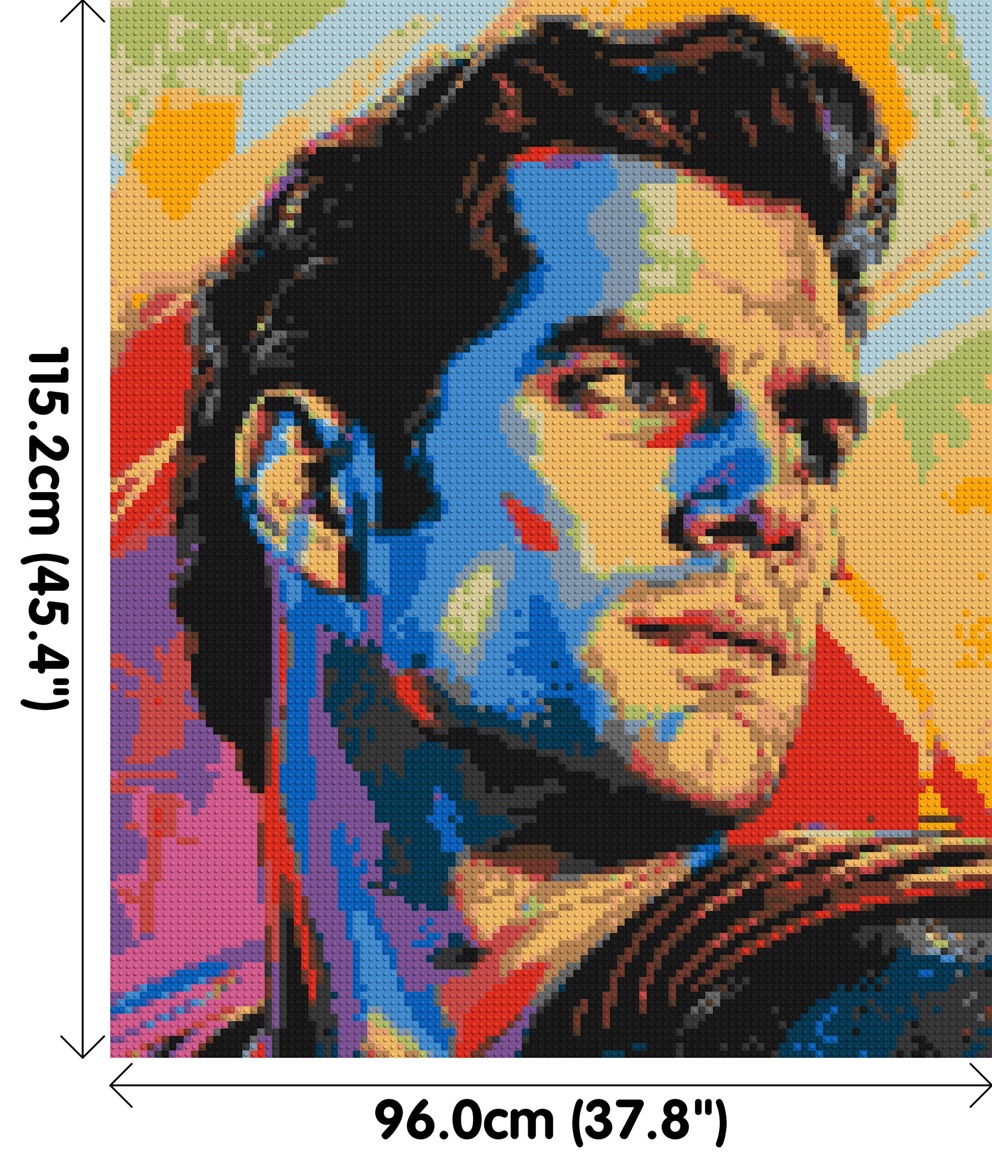 Henry Cavill - Brick Art Mosaic Kit 5x6 dimensions