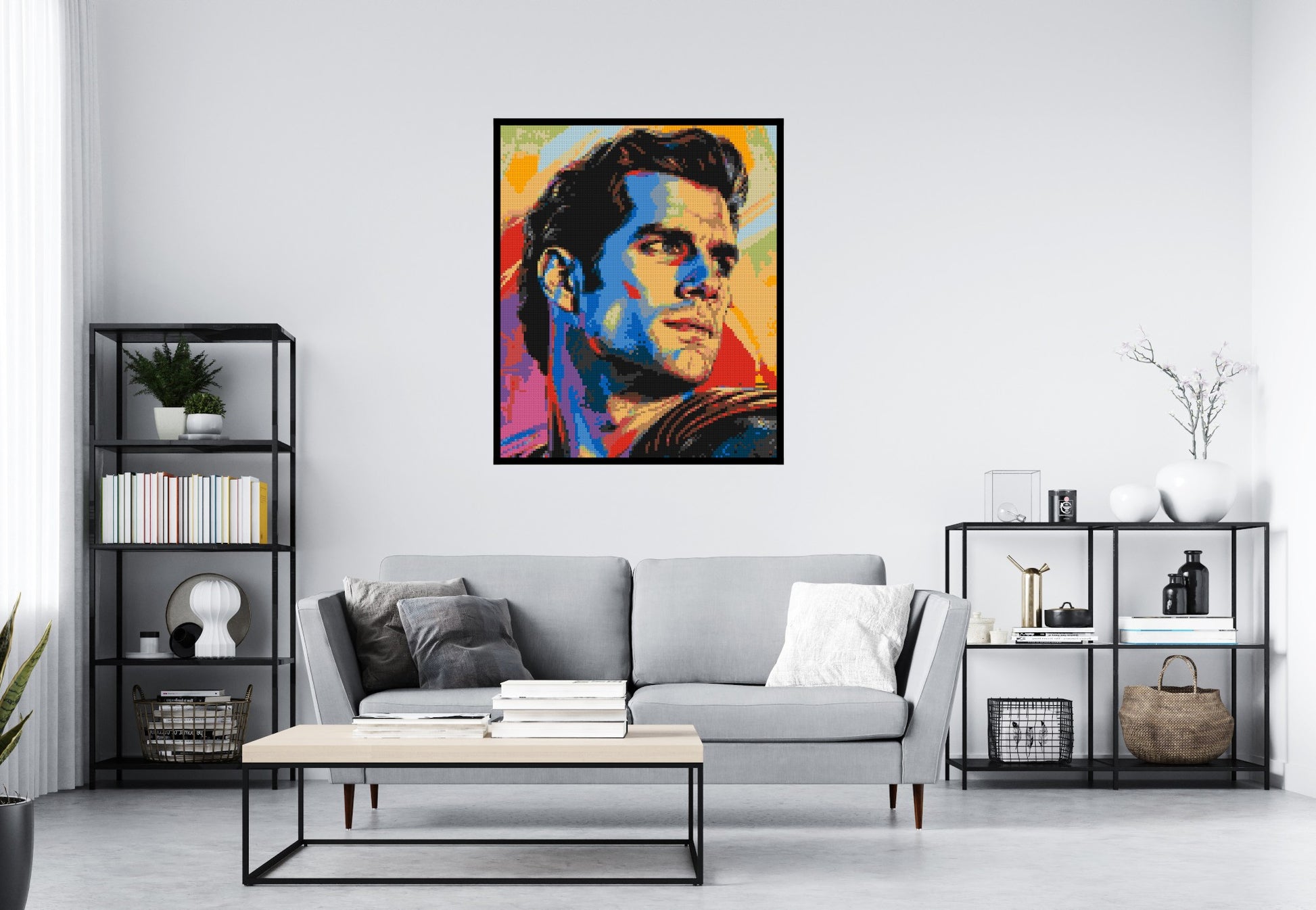 Henry Cavill - Brick Art Mosaic Kit 5x6 scene with frame