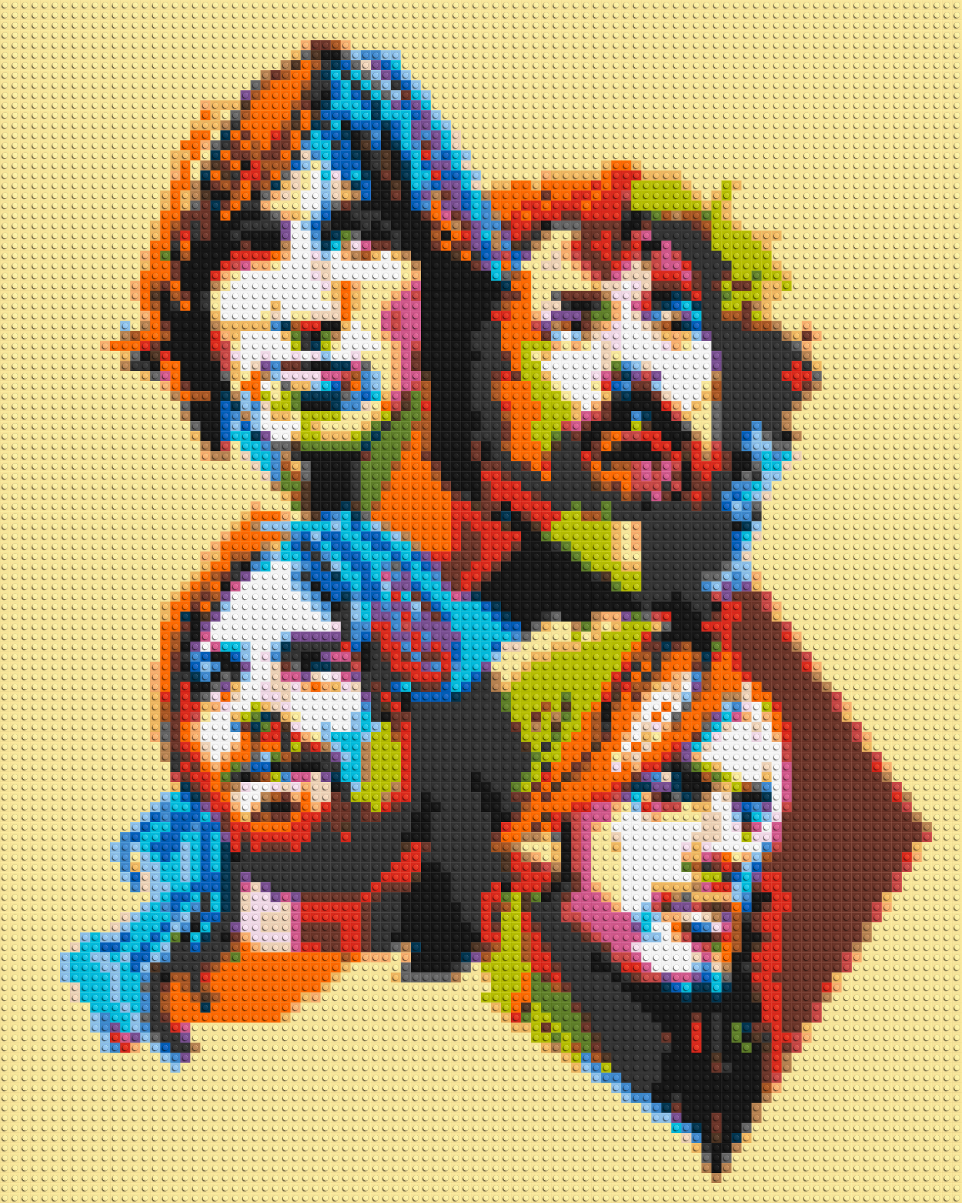 Pink Floyd - Brick Art Mosaic Kit 4x5 large