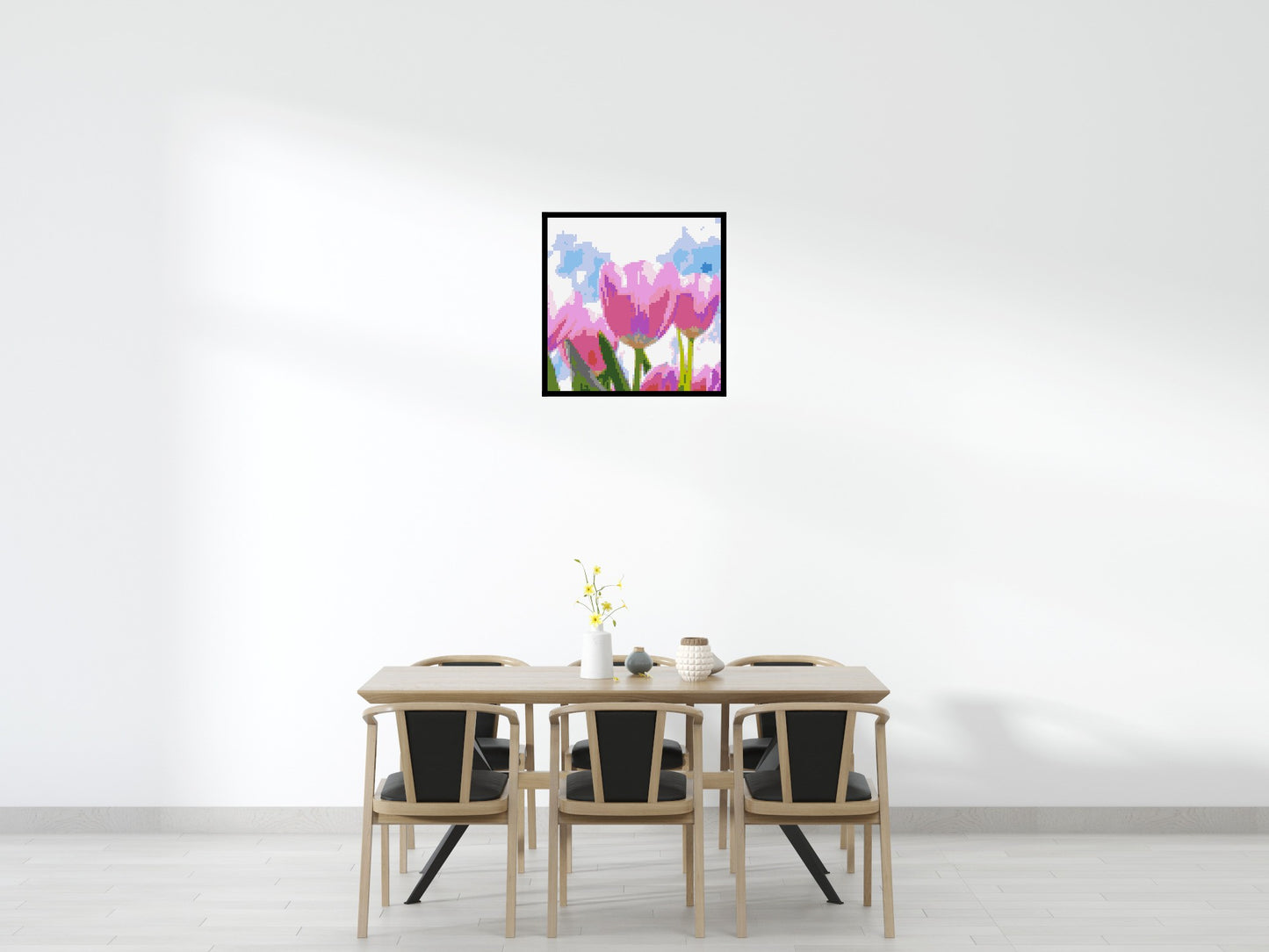 Pink Tulips - Brick Art Mosaic Kit 4x4 large