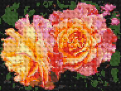 Roses - Brick Art Mosaic Kit 4x3 large