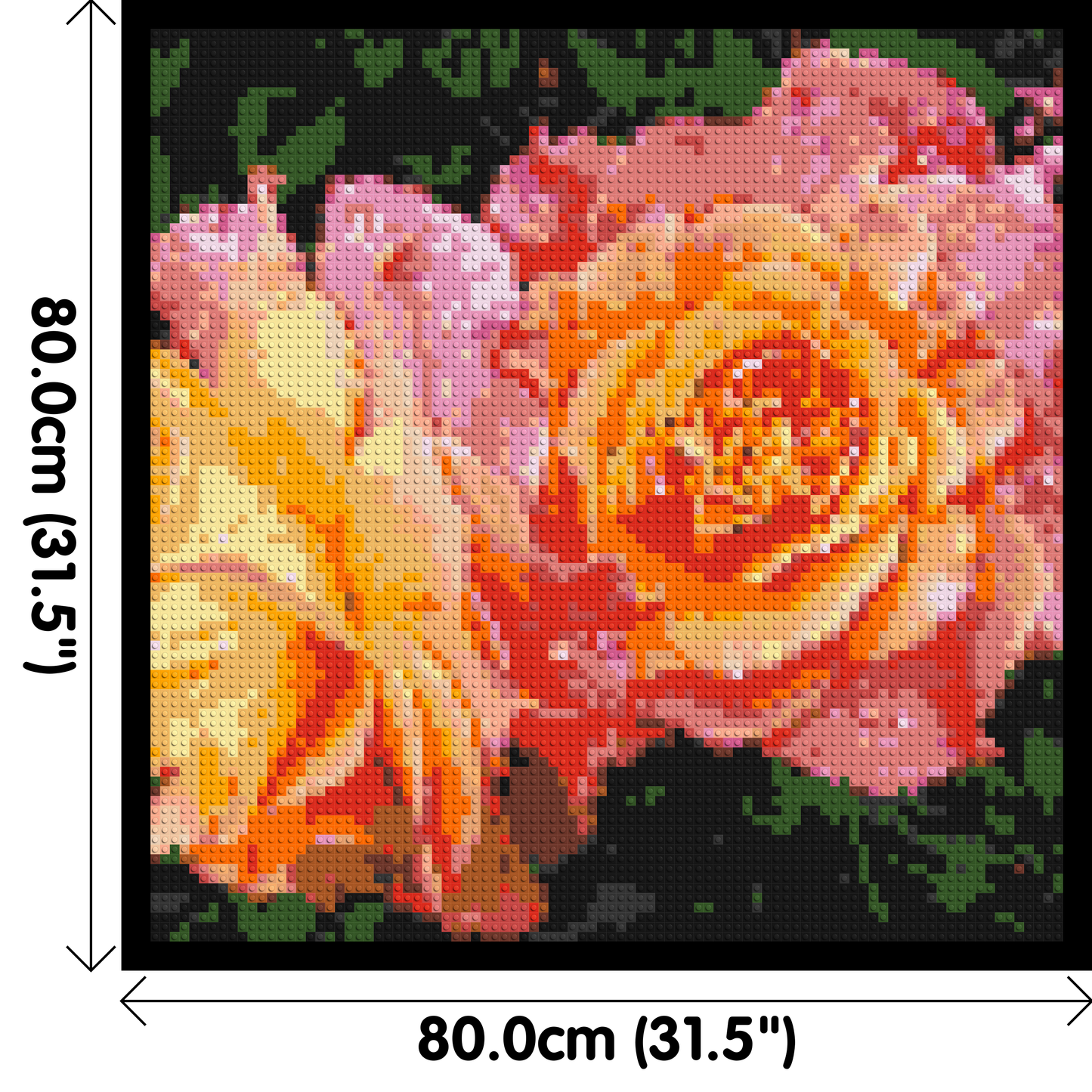 Roses - Brick Art Mosaic Kit 4x4 large