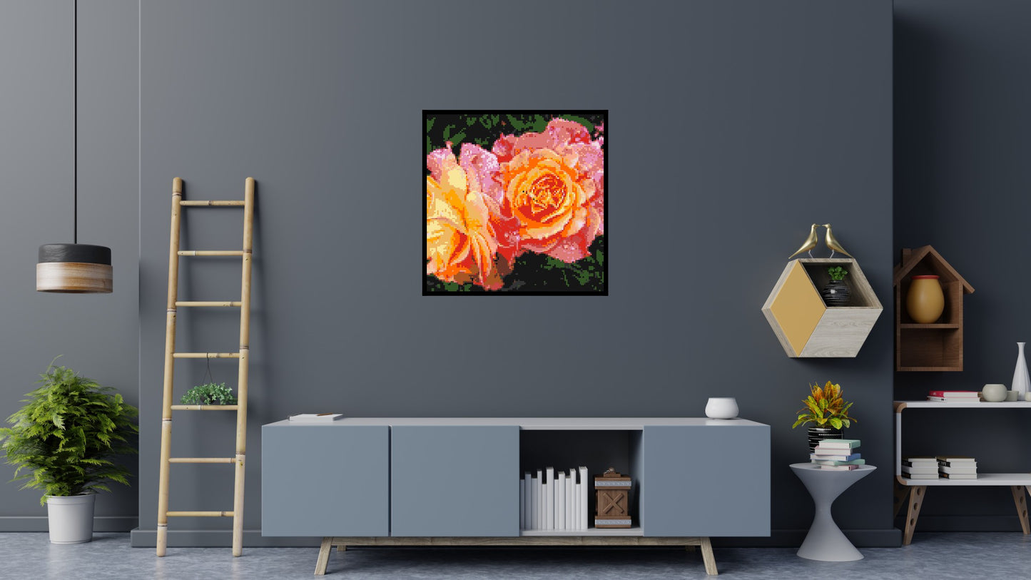 Roses - Brick Art Mosaic Kit 5x5 large