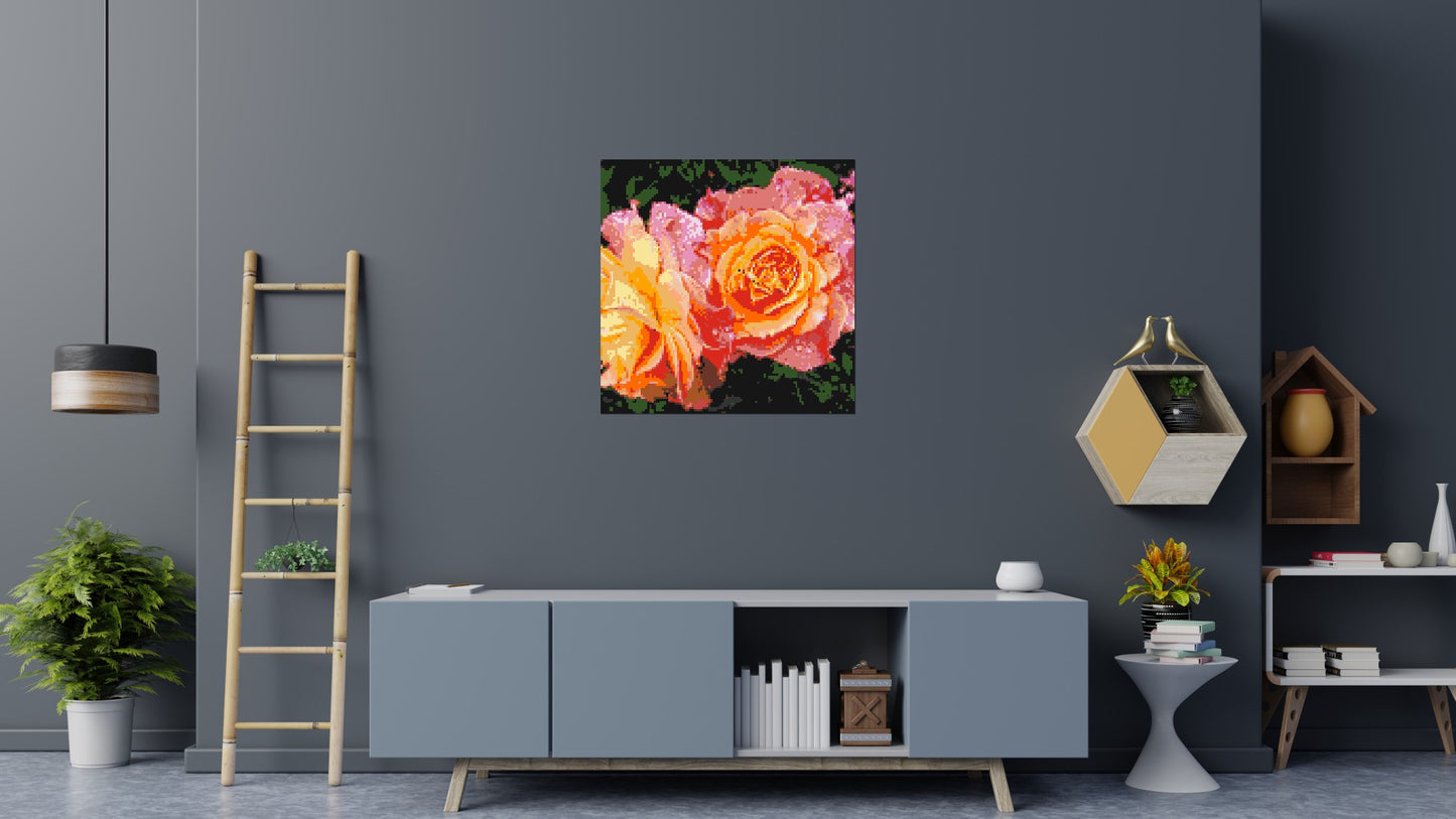 Roses - Brick Art Mosaic Kit 5x5 large