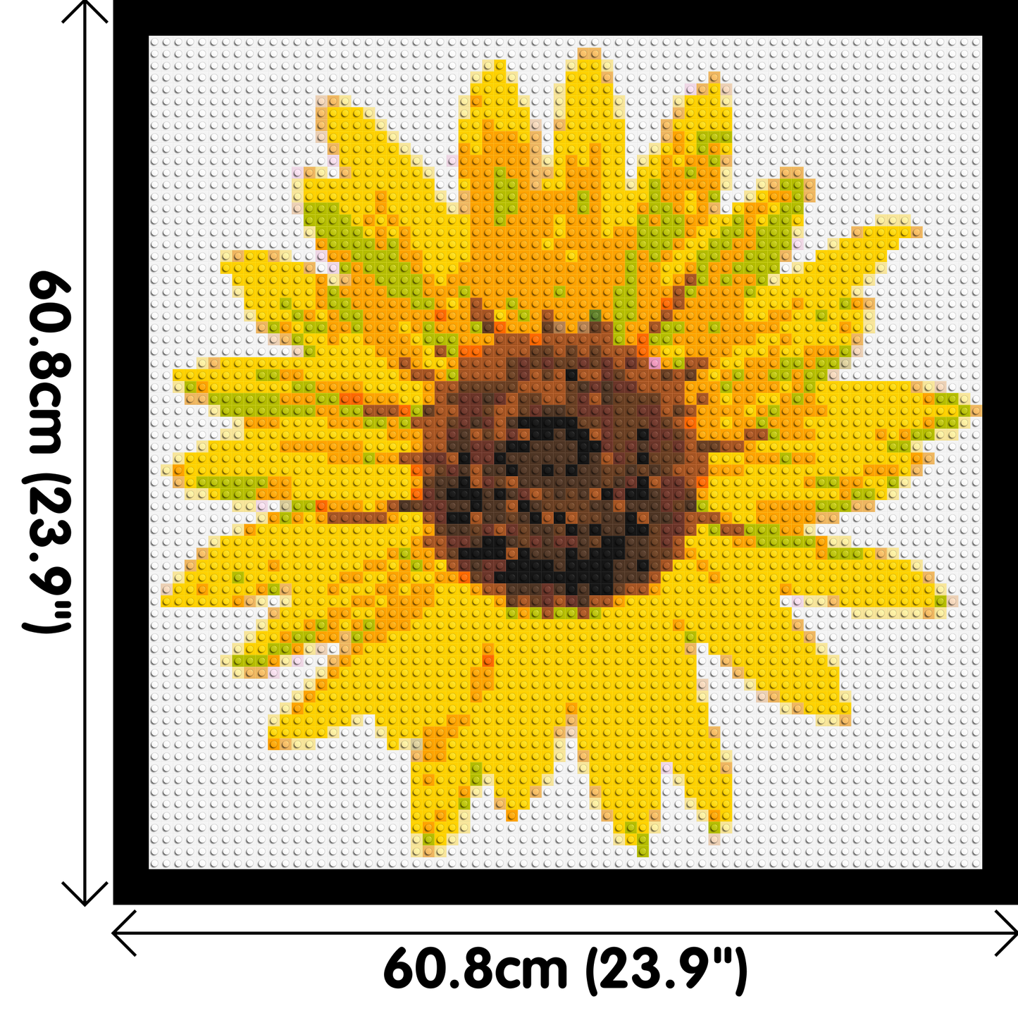 Sunflower - Brick Art Mosaic Kit 3x3 large