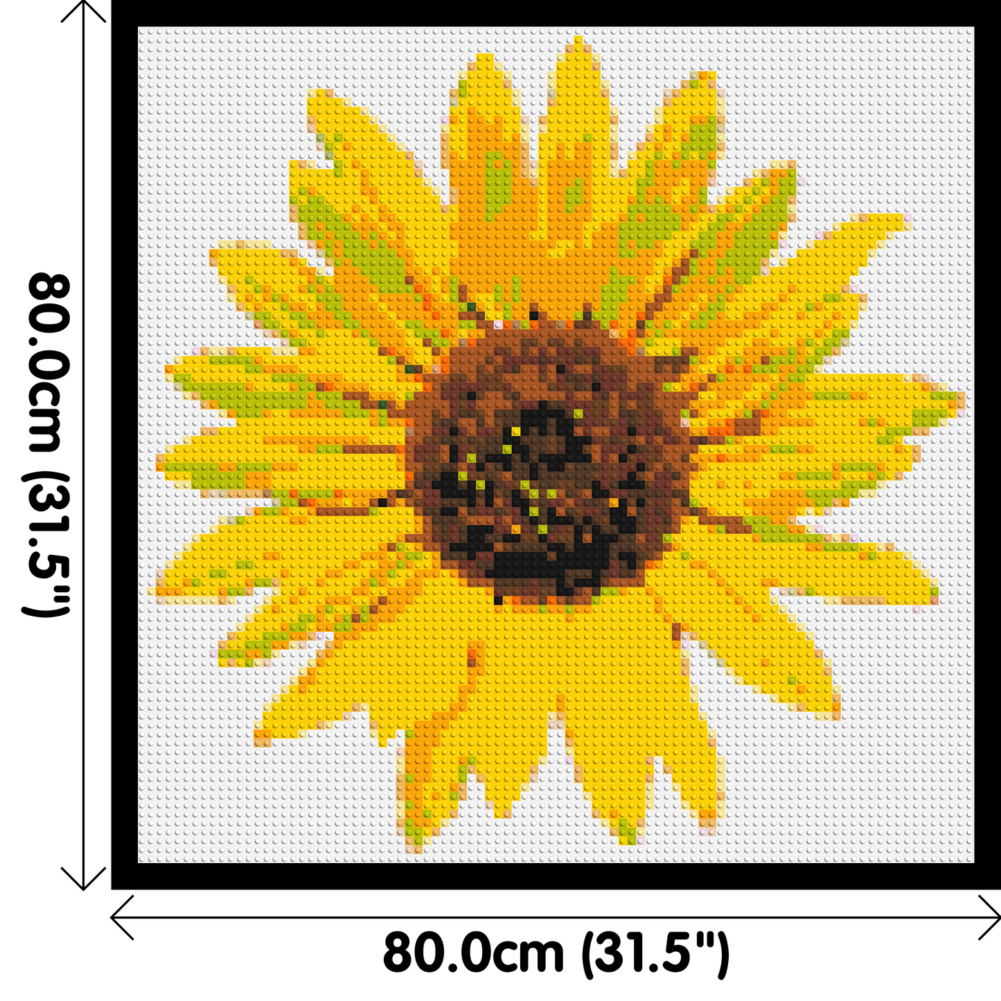 Sunflower - Brick Art Mosaic Kit 4x4 large