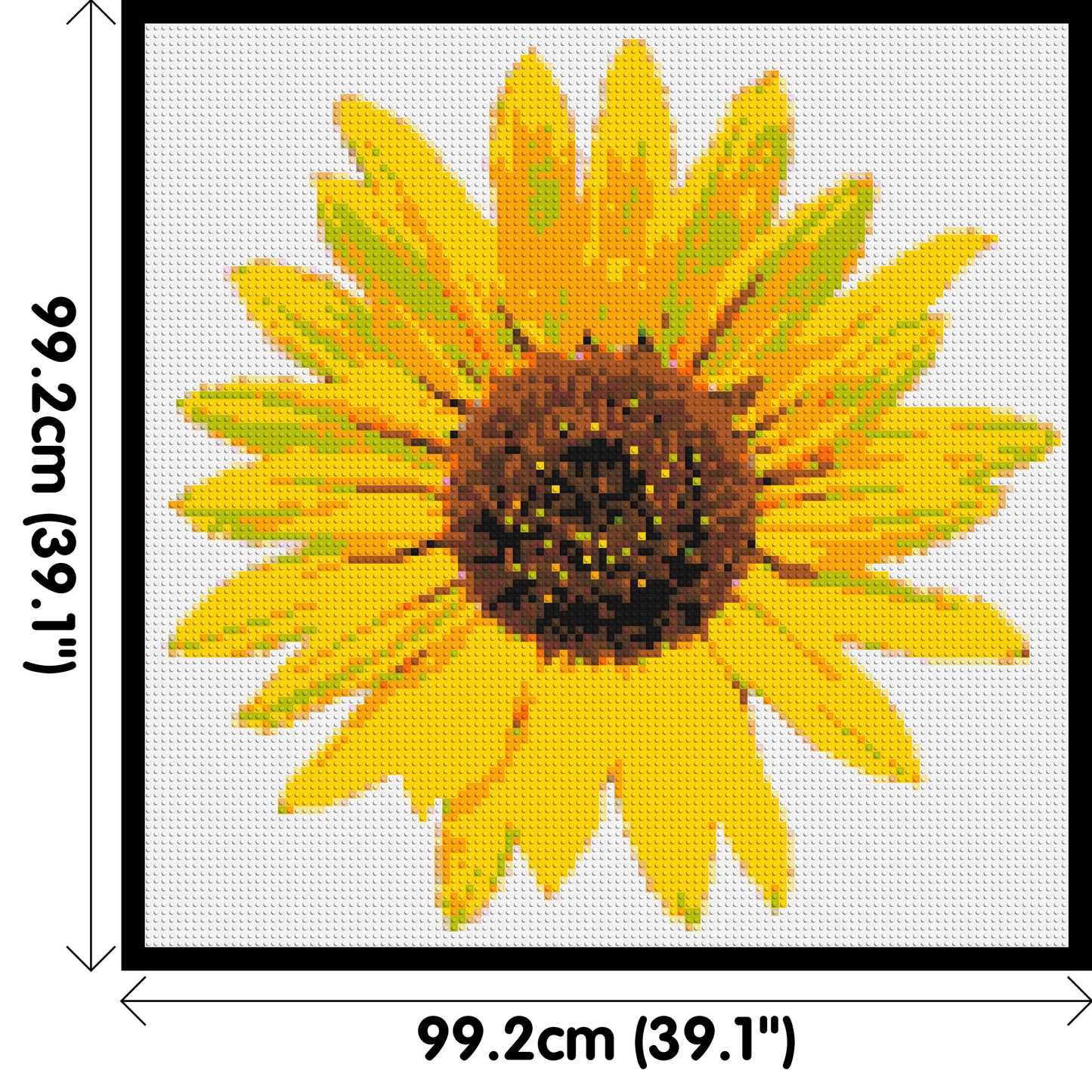 Sunflower - Brick Art Mosaic Kit 5x5 large