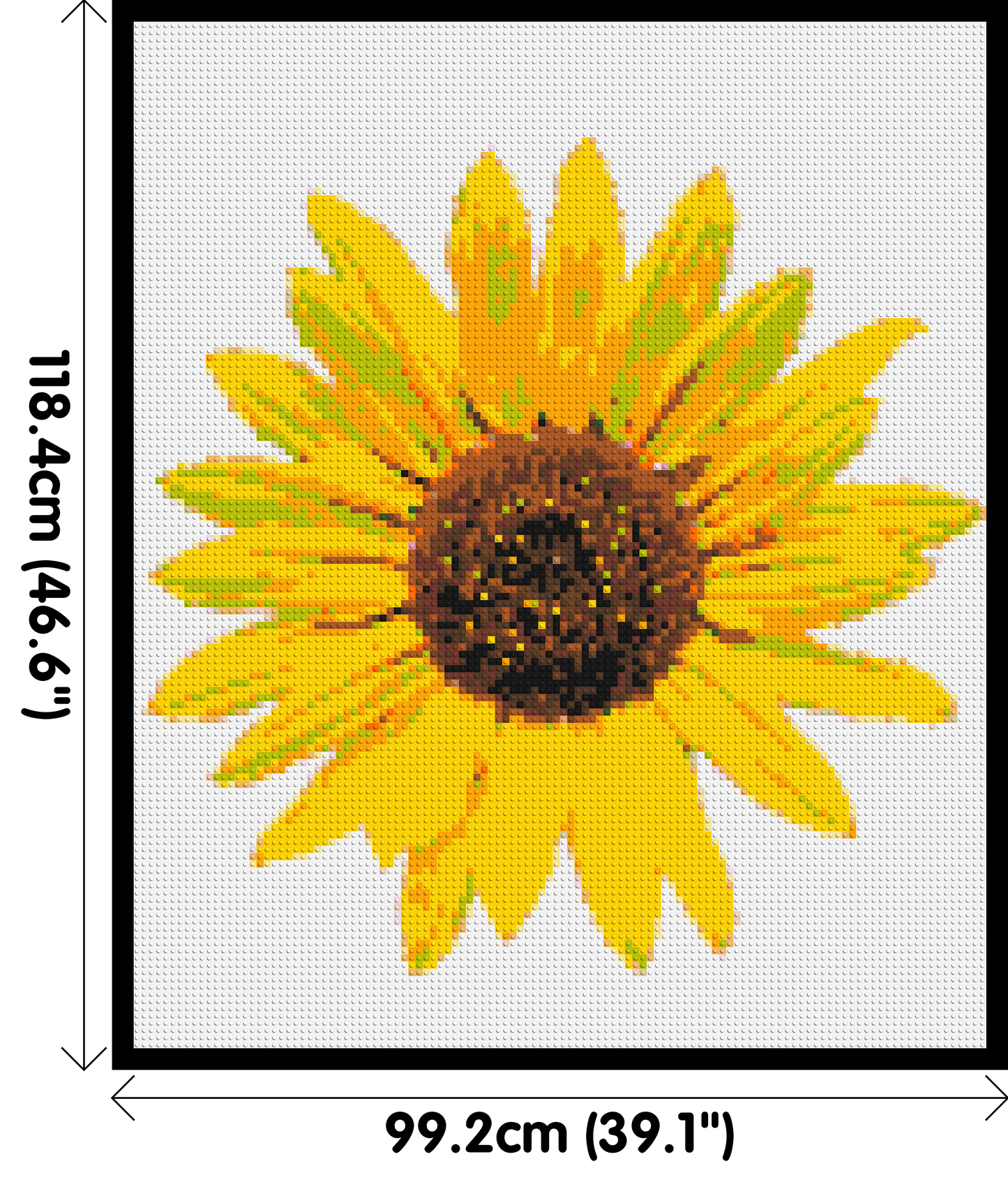 Sunflower - Brick Art Mosaic Kit 5x6 large