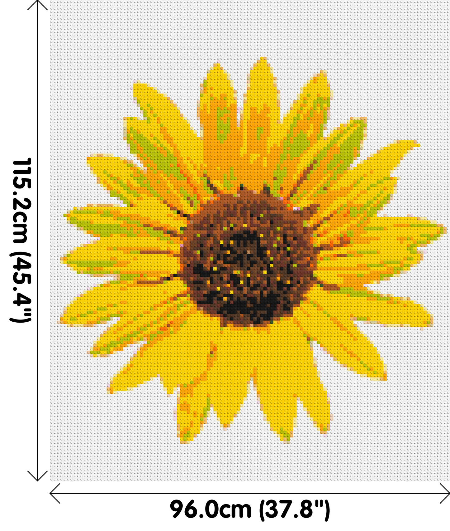 Sunflower - Brick Art Mosaic Kit 5x6 large