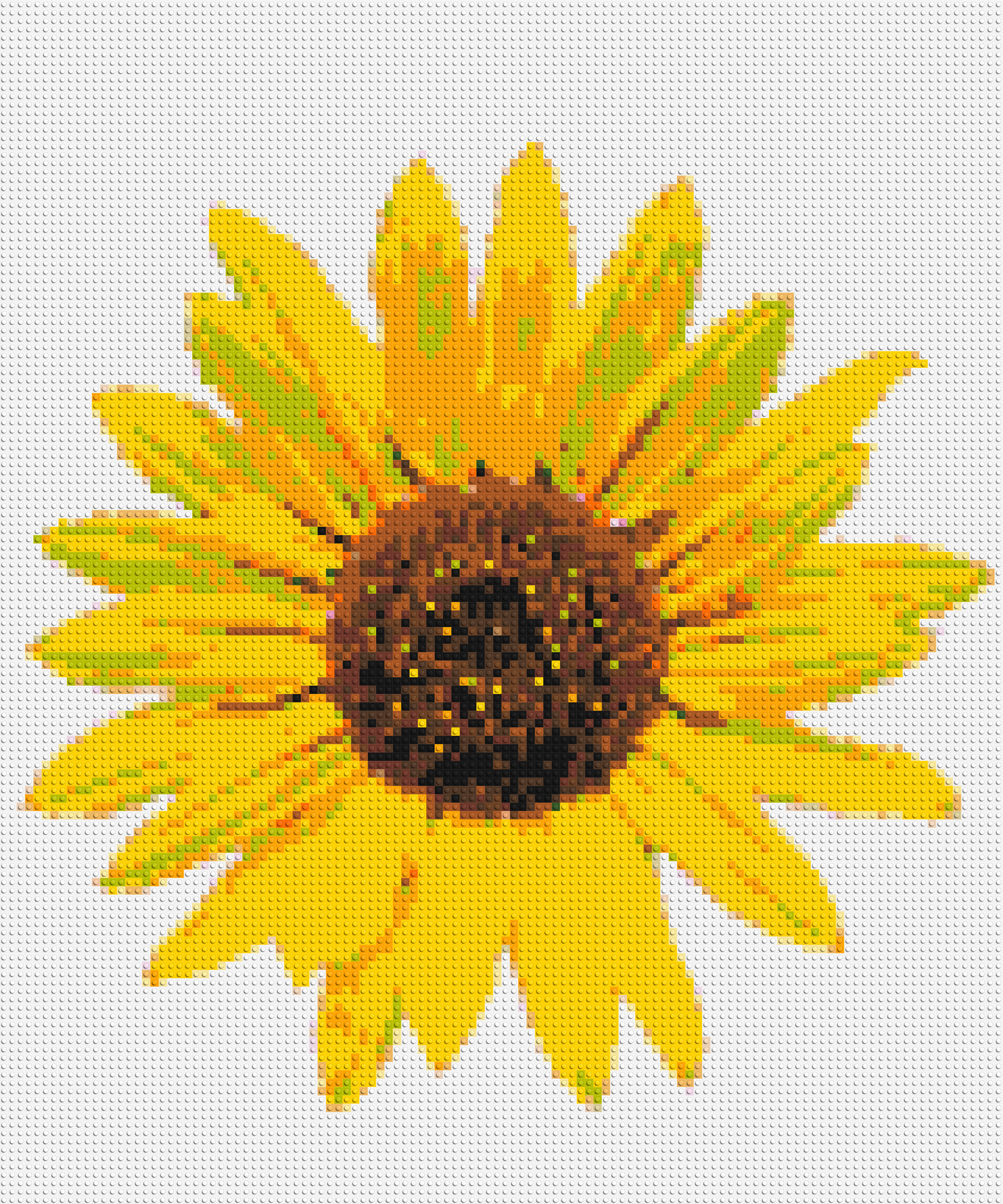 Sunflower - Brick Art Mosaic Kit 5x6 large