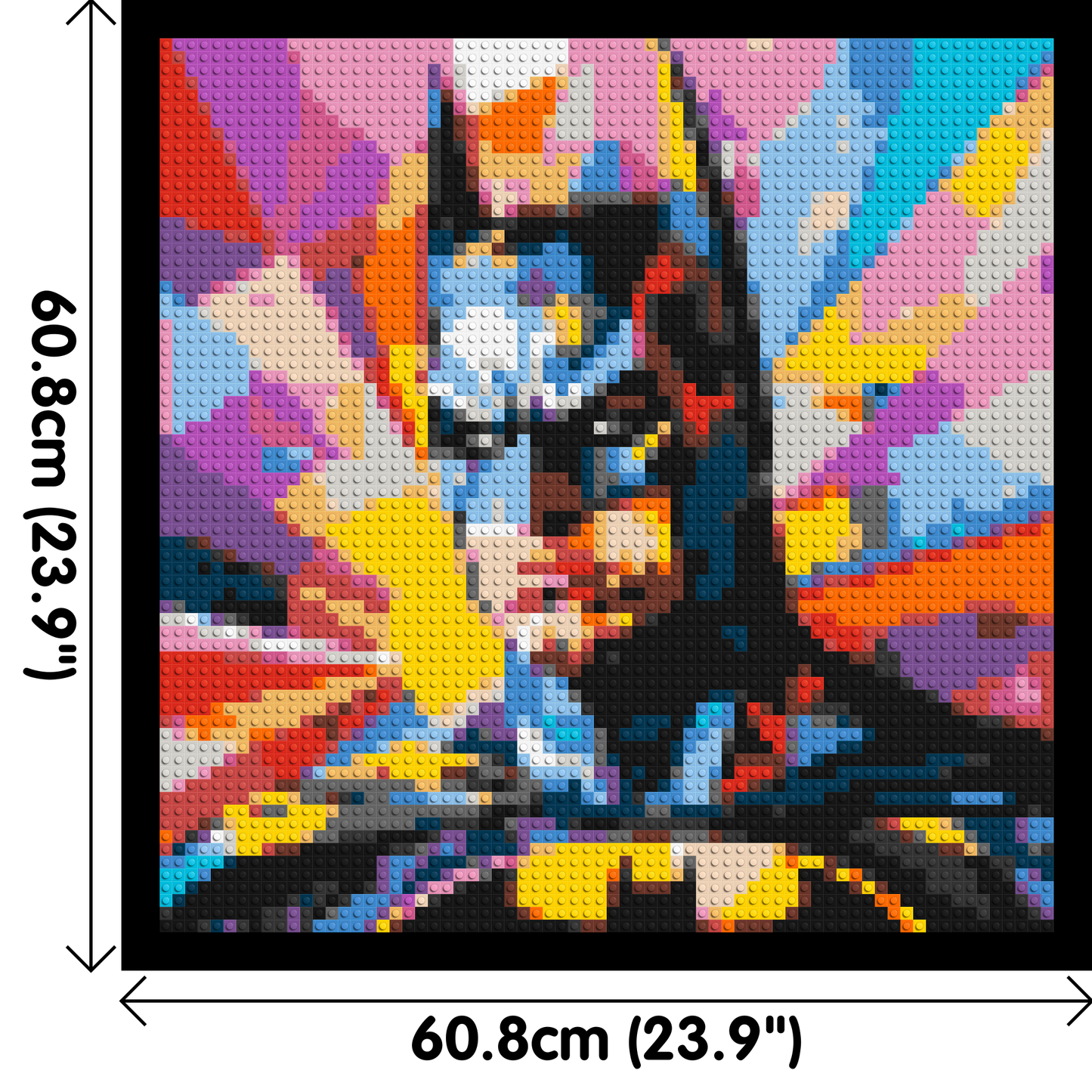 Batman - Brick Art Mosaic Kit 3x3 large