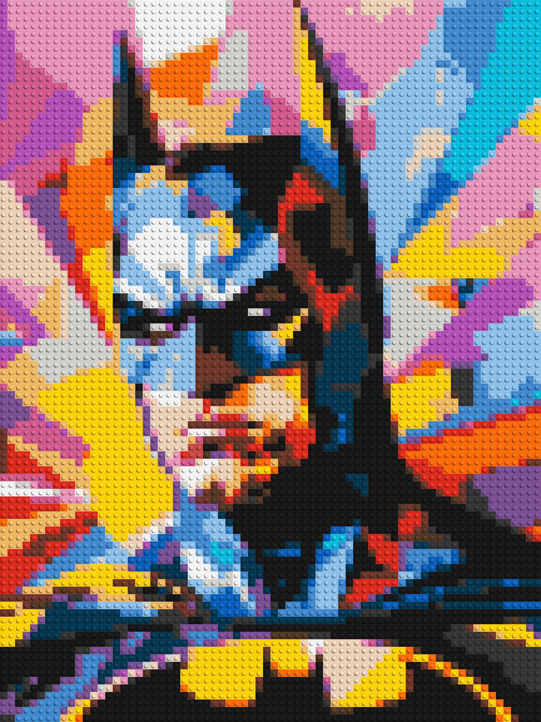 Batman - Brick Art Mosaic Kit 3x4 large