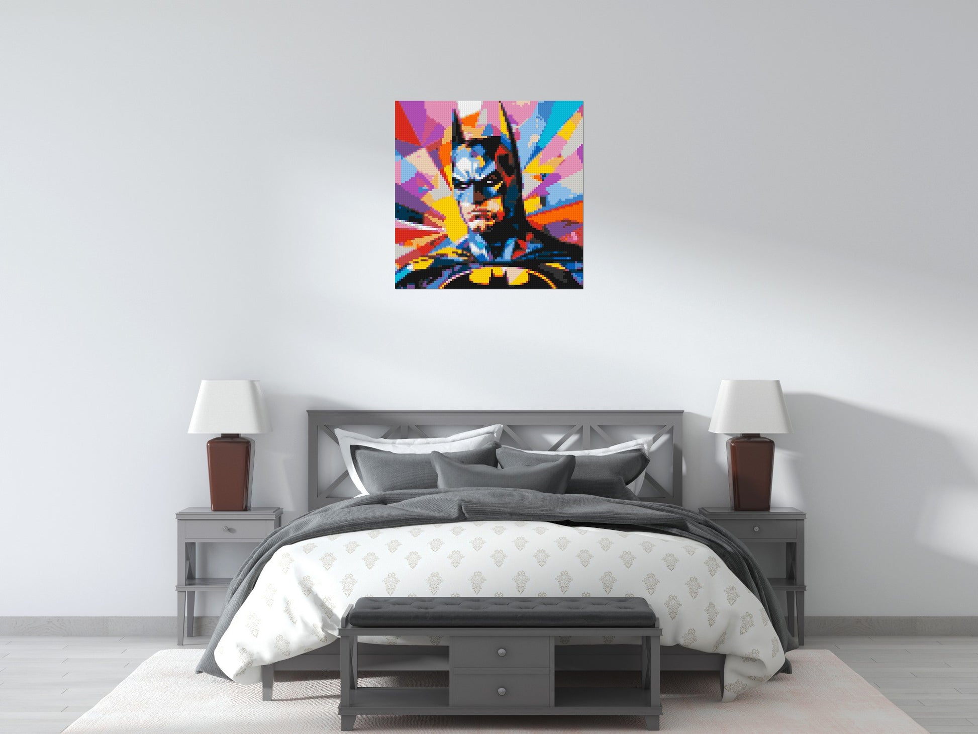 Batman - Brick Art Mosaic Kit 4x4 scene