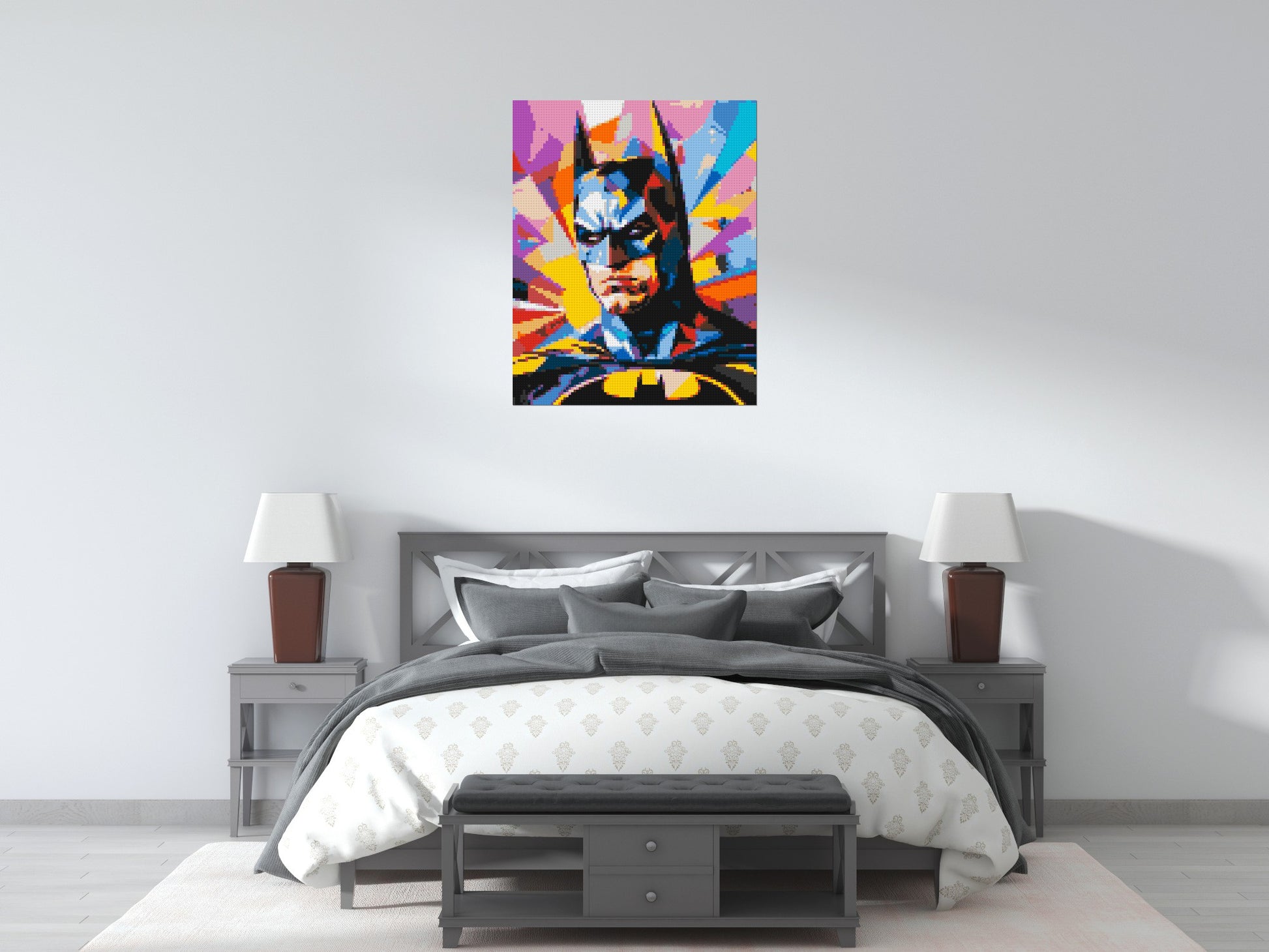 Batman - Brick Art Mosaic Kit 4x5 scene