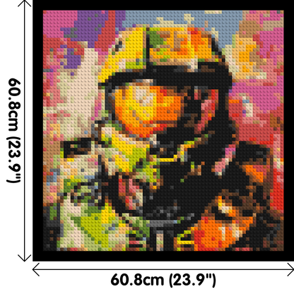 Master Chief - Brick Art Mosaic Kit 3x3 large