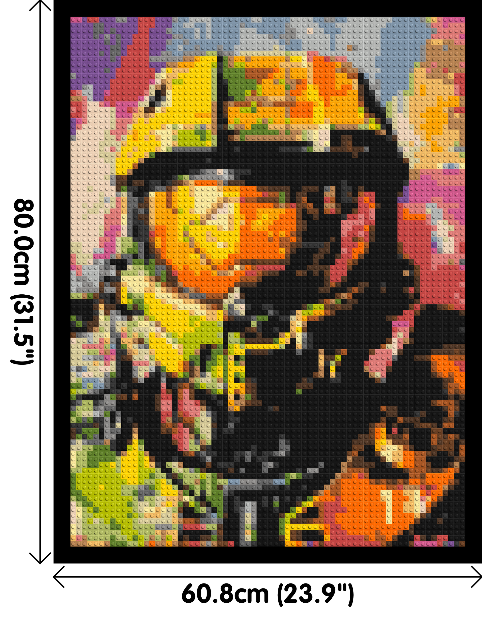 Master Chief - Brick Art Mosaic Kit 3x4 dimensions with frame