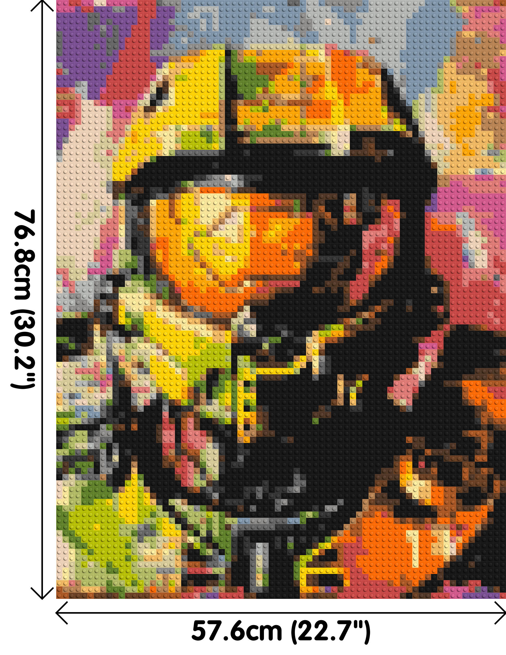 Master Chief - Brick Art Mosaic Kit 3x4 dimensions