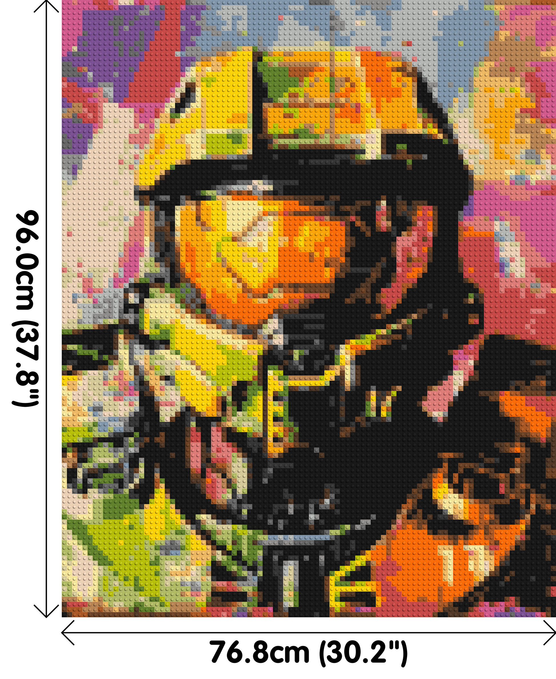 Master Chief - Brick Art Mosaic Kit 4x5 dimensions