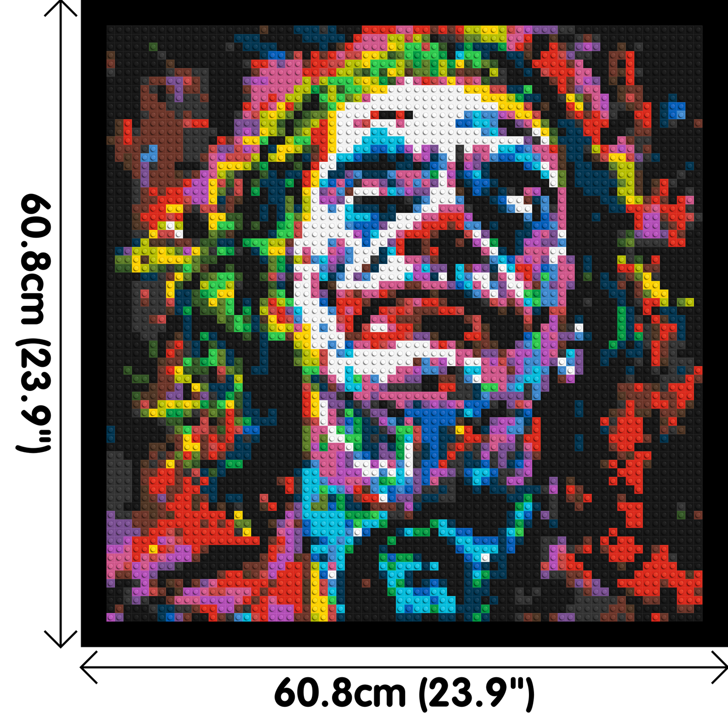 Joker - Brick Art Mosaic Kit 3x3 large