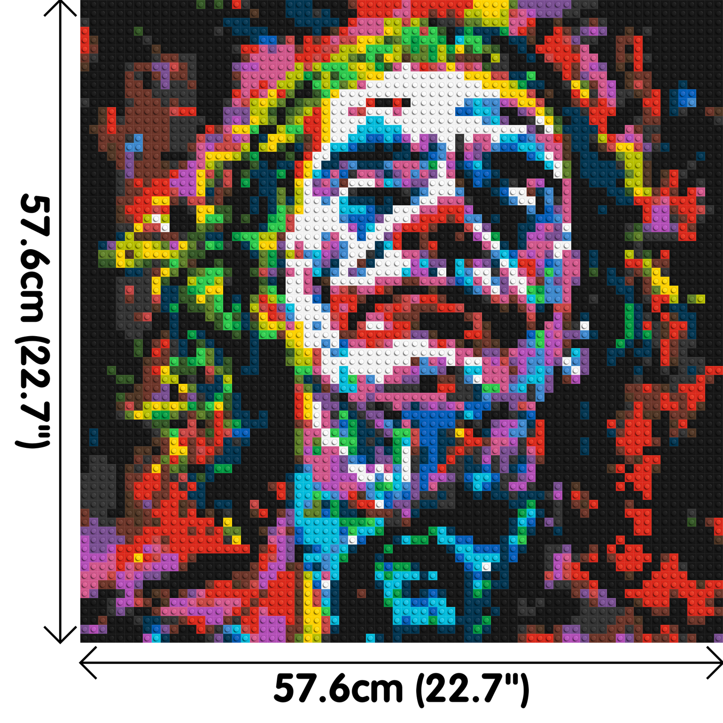 Joker - Brick Art Mosaic Kit 3x3 large