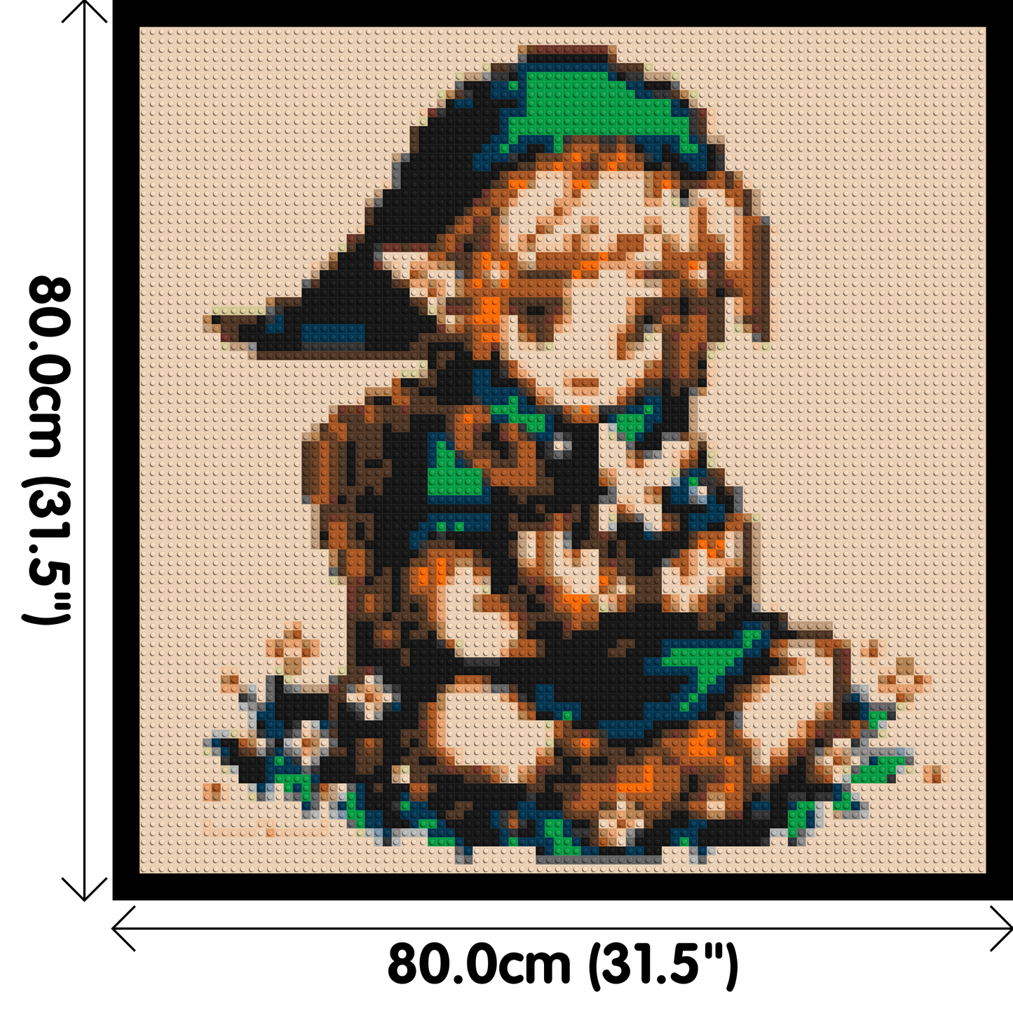 Link Pixel Art - Brick Art Mosaic Kit 4x4 large