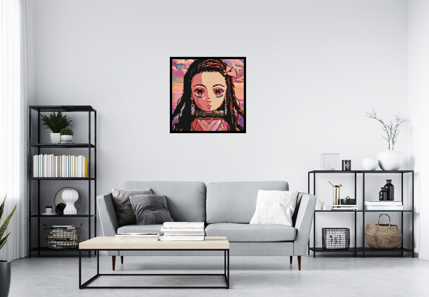 Nezuko Pixel Art - Brick Art Mosaic Kit 4x4 large