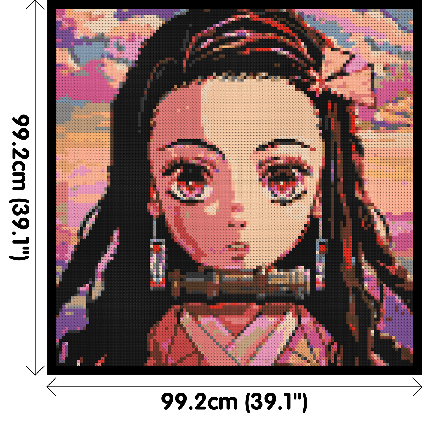 Nezuko Pixel Art - Brick Art Mosaic Kit 5x5 large