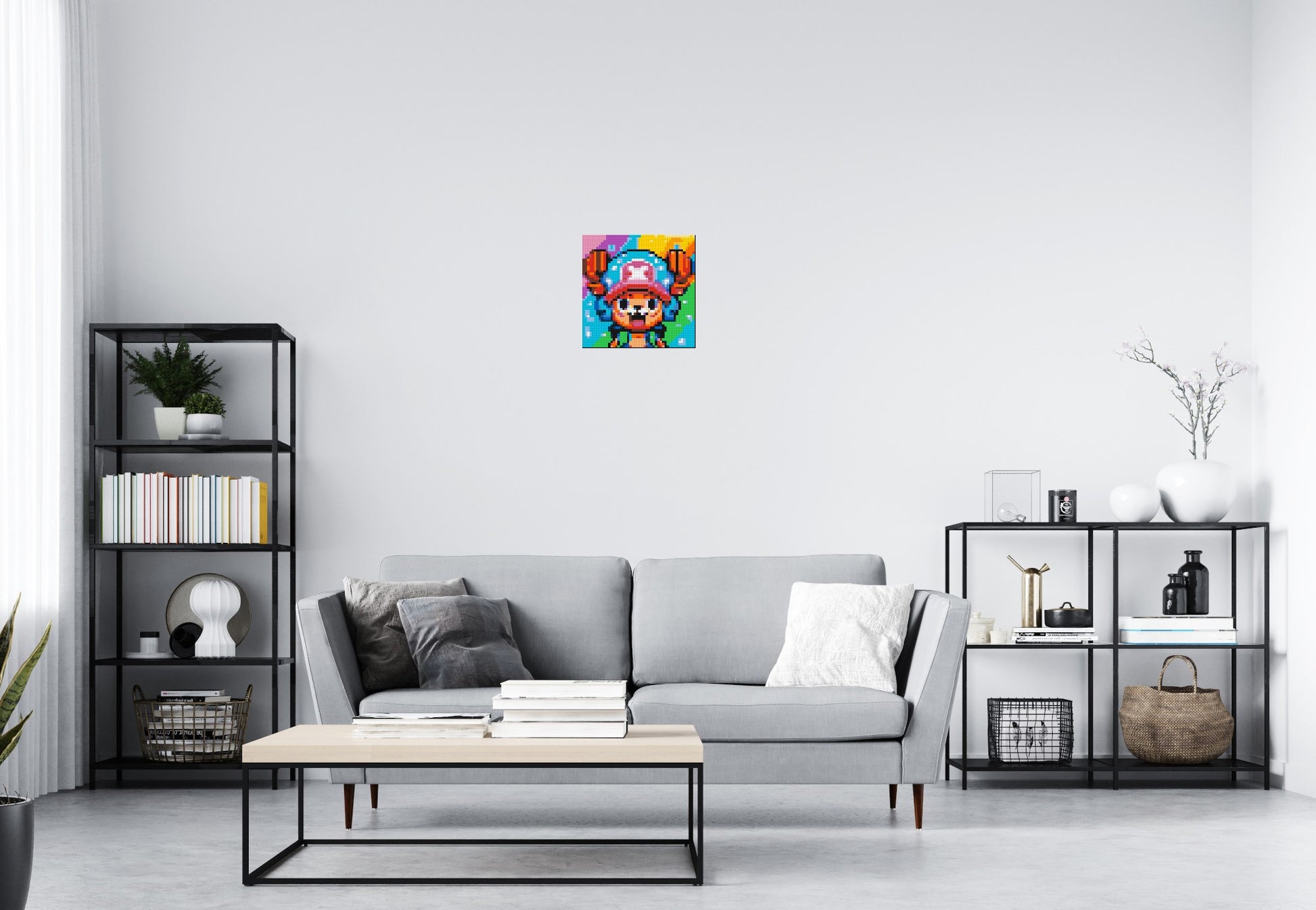 Tony Tony Chopper Pixel Art - Brick Art Mosaic Kit 2x2 scene