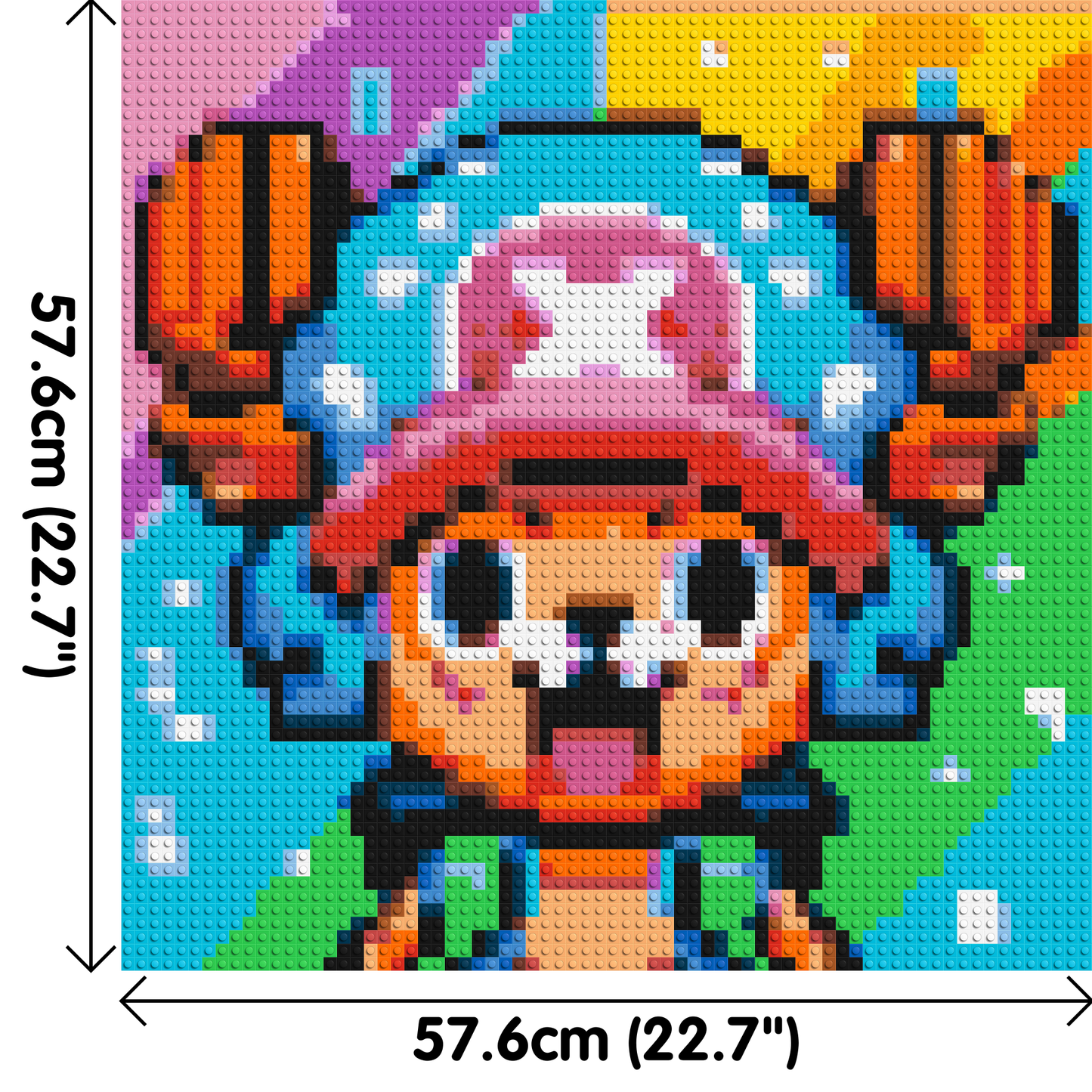 Tony Tony Chopper Pixel Art - Brick Art Mosaic Kit 3x3 large